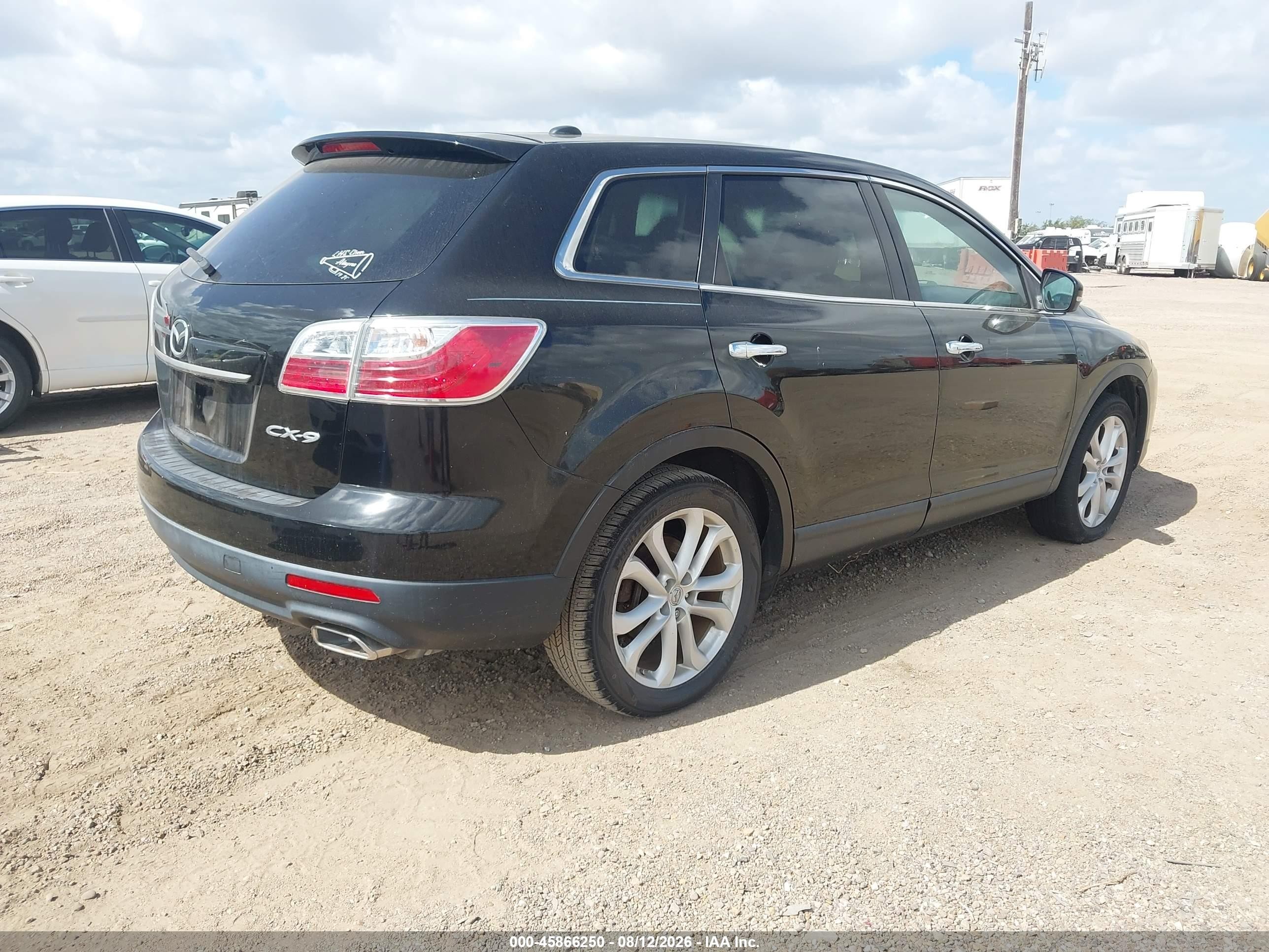 2011 Mazda Cx-9 Grand Touring Black vin: JM3TB2DAXB0310110