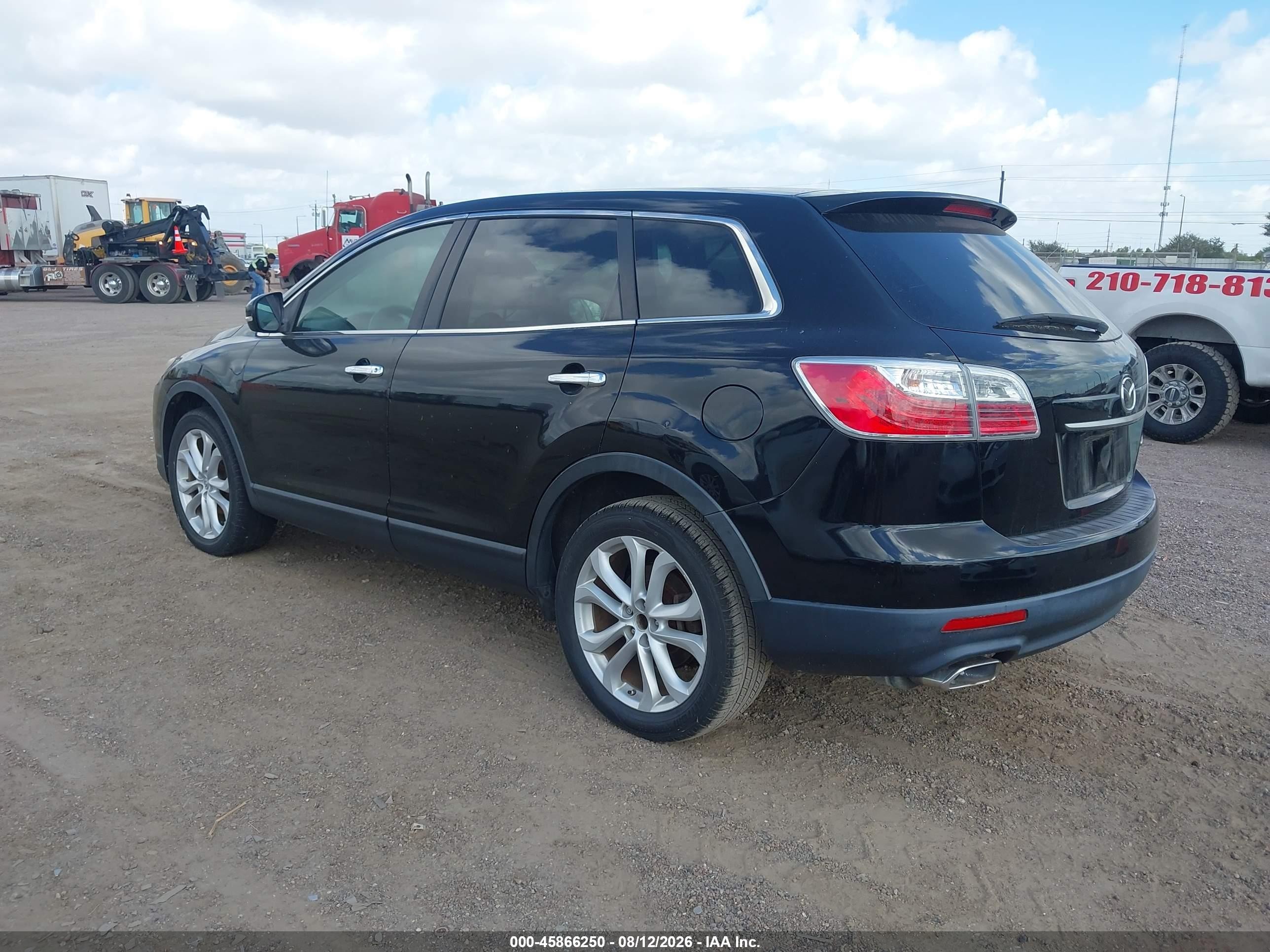 2011 Mazda Cx-9 Grand Touring Black vin: JM3TB2DAXB0310110