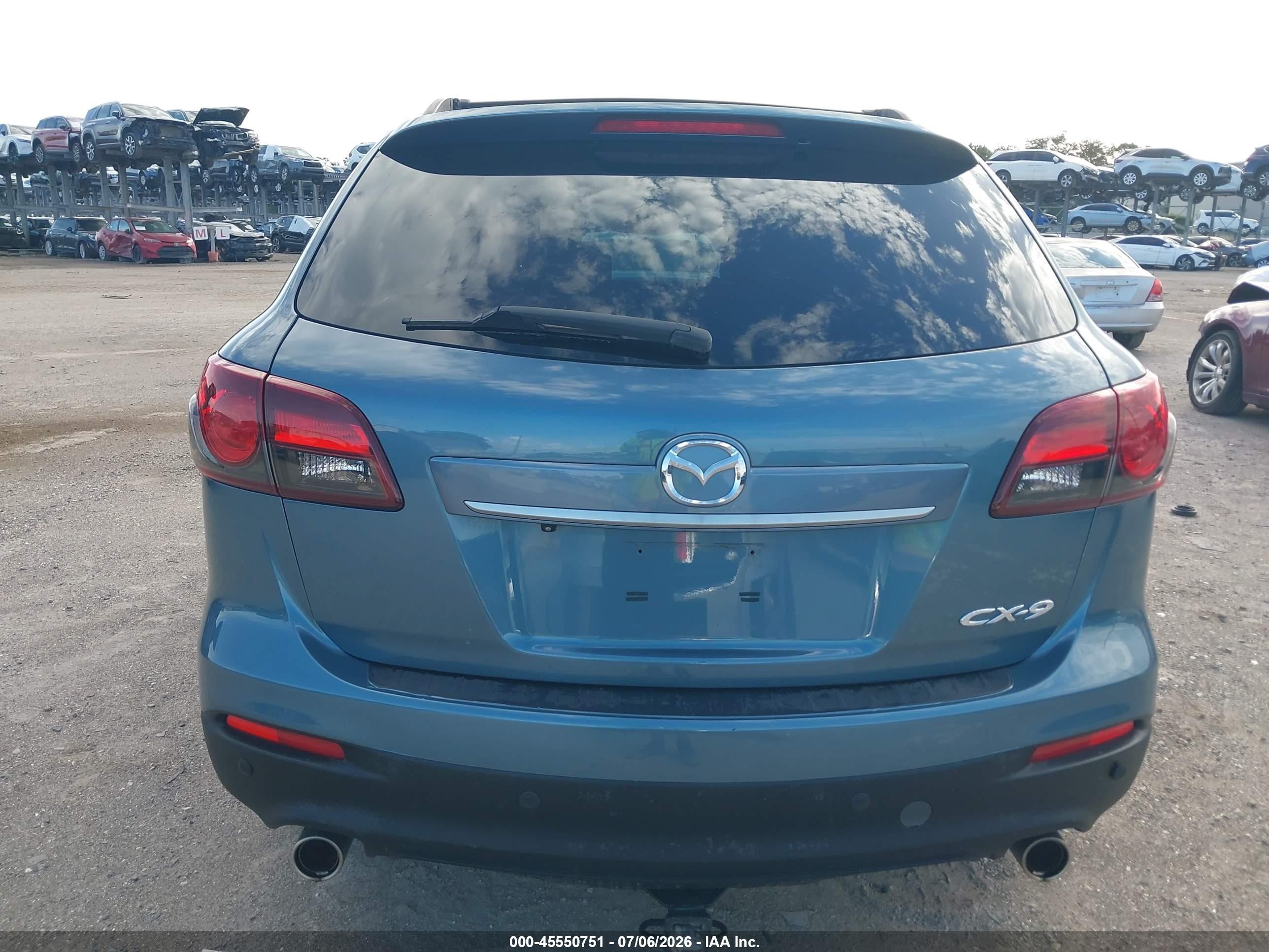 2015 Mazda Cx-9 Grand Touring Blue vin: JM3TB2DAXF0460353
