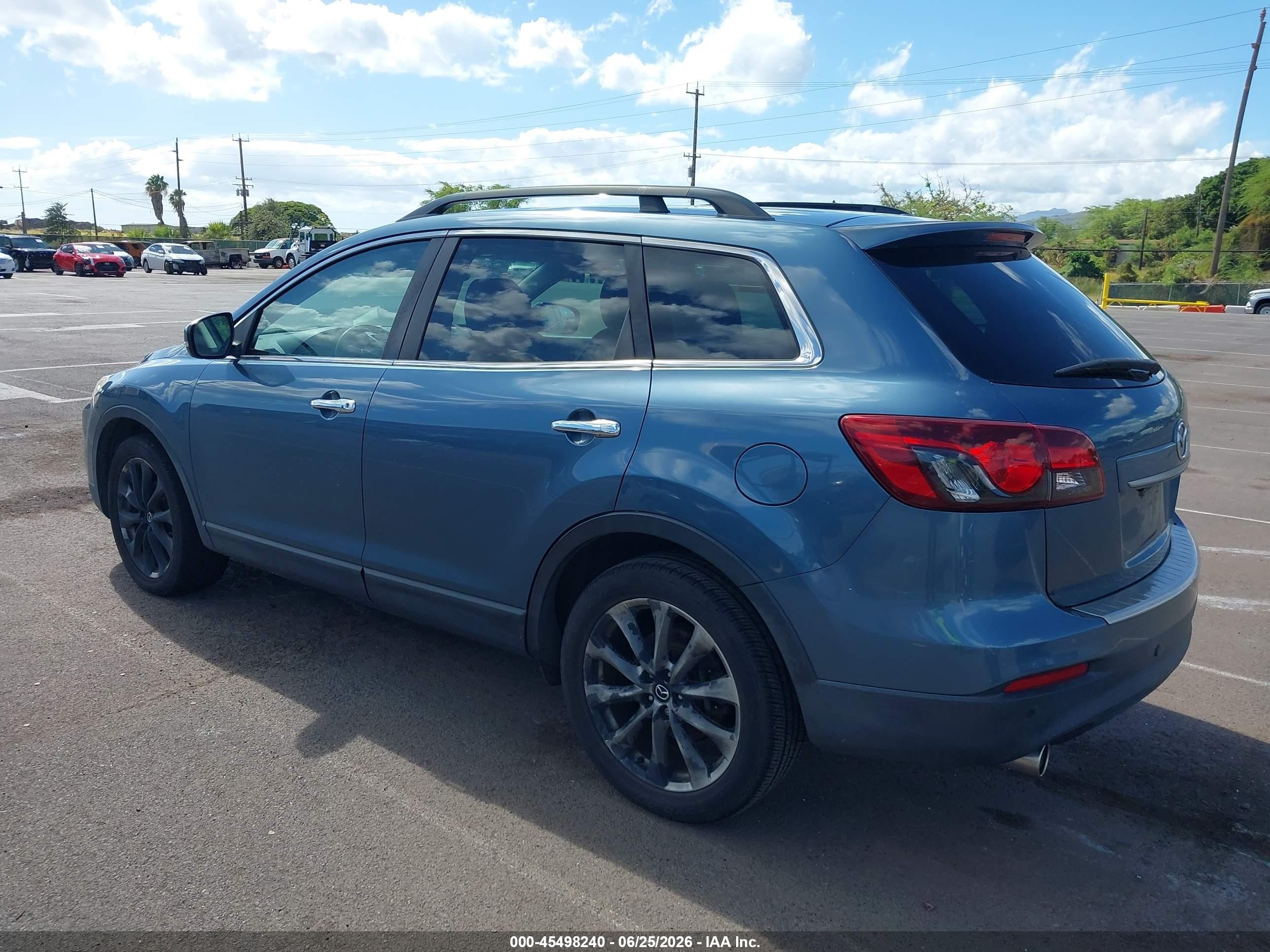 2014 Mazda Cx-9 Grand Touring Blue vin: JM3TB2DV0E0435172