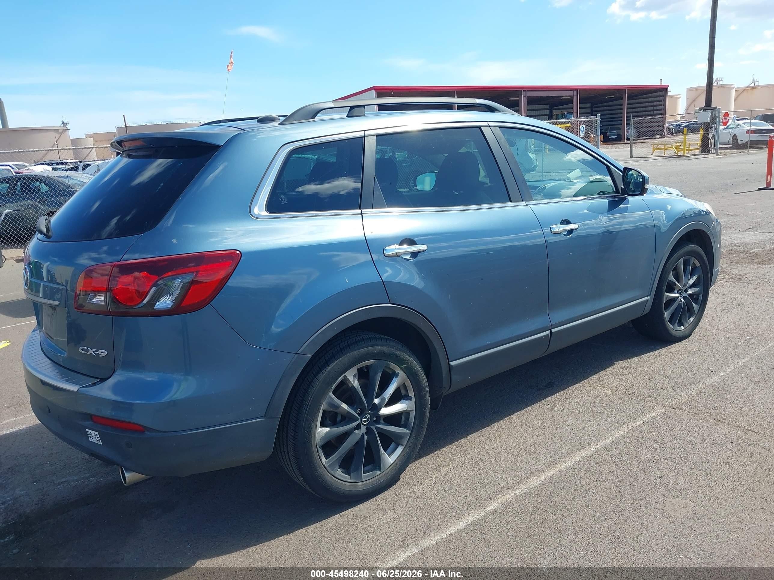 2014 Mazda Cx-9 Grand Touring Blue vin: JM3TB2DV0E0435172