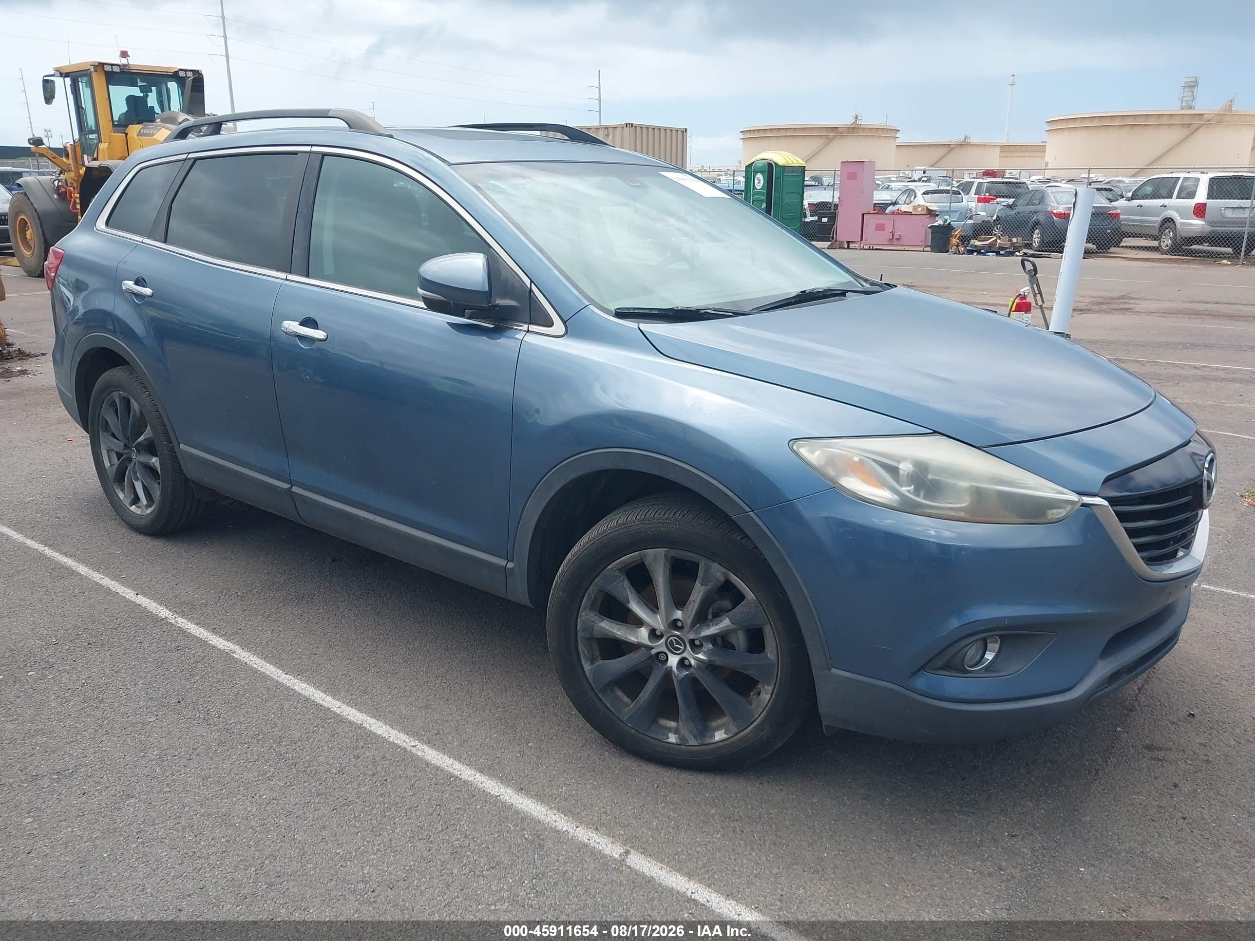 2014 Mazda Cx-9 Grand Touring Blue vin: JM3TB2DV0E0435172