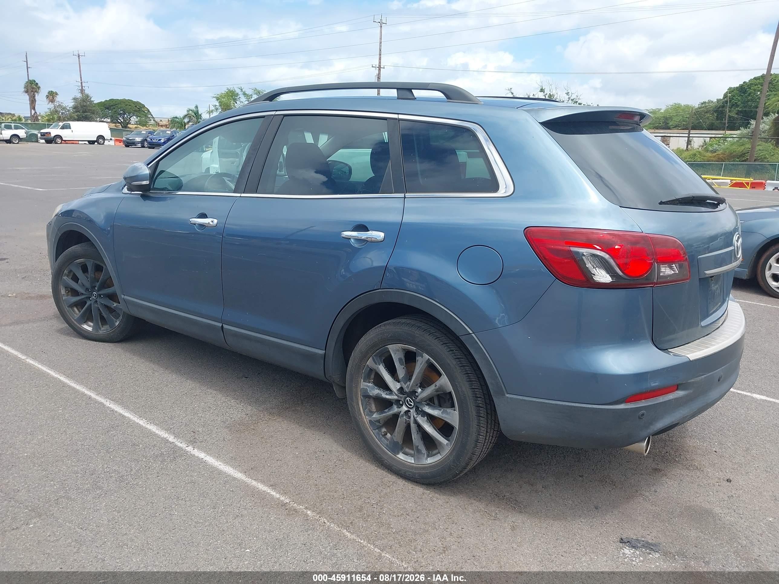 2014 Mazda Cx-9 Grand Touring Blue vin: JM3TB2DV0E0435172