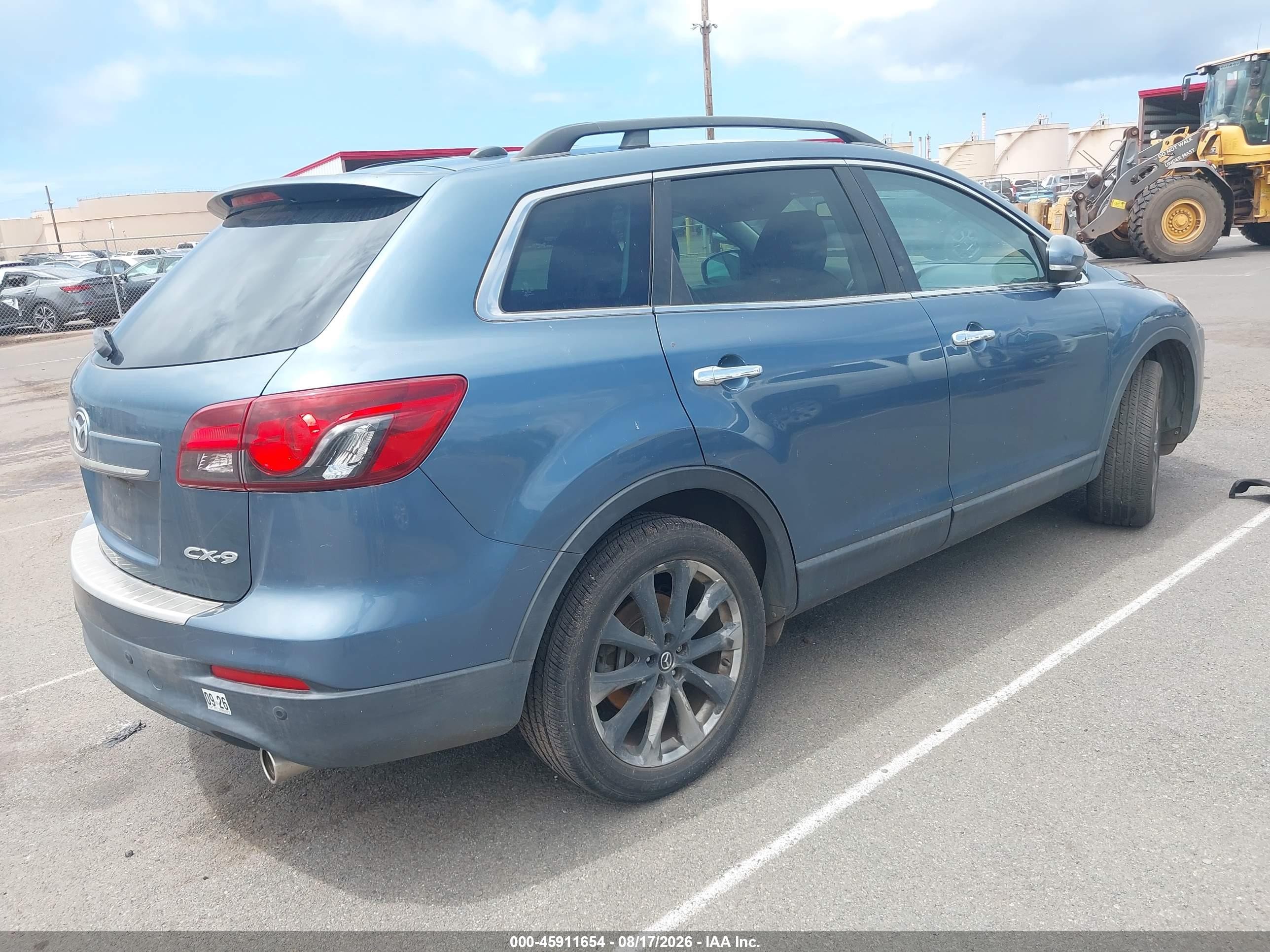2014 Mazda Cx-9 Grand Touring Blue vin: JM3TB2DV0E0435172