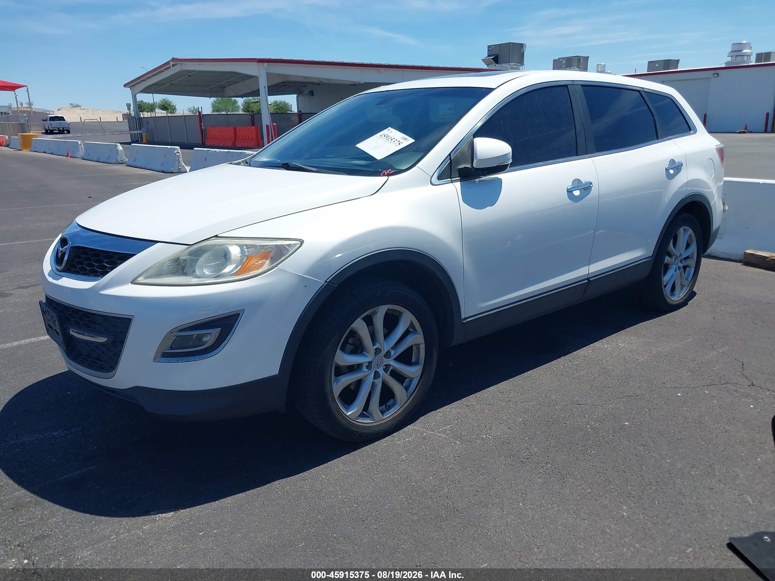 2011 Mazda Cx-9 Grand Touring White vin: JM3TB2DV1B0312489
