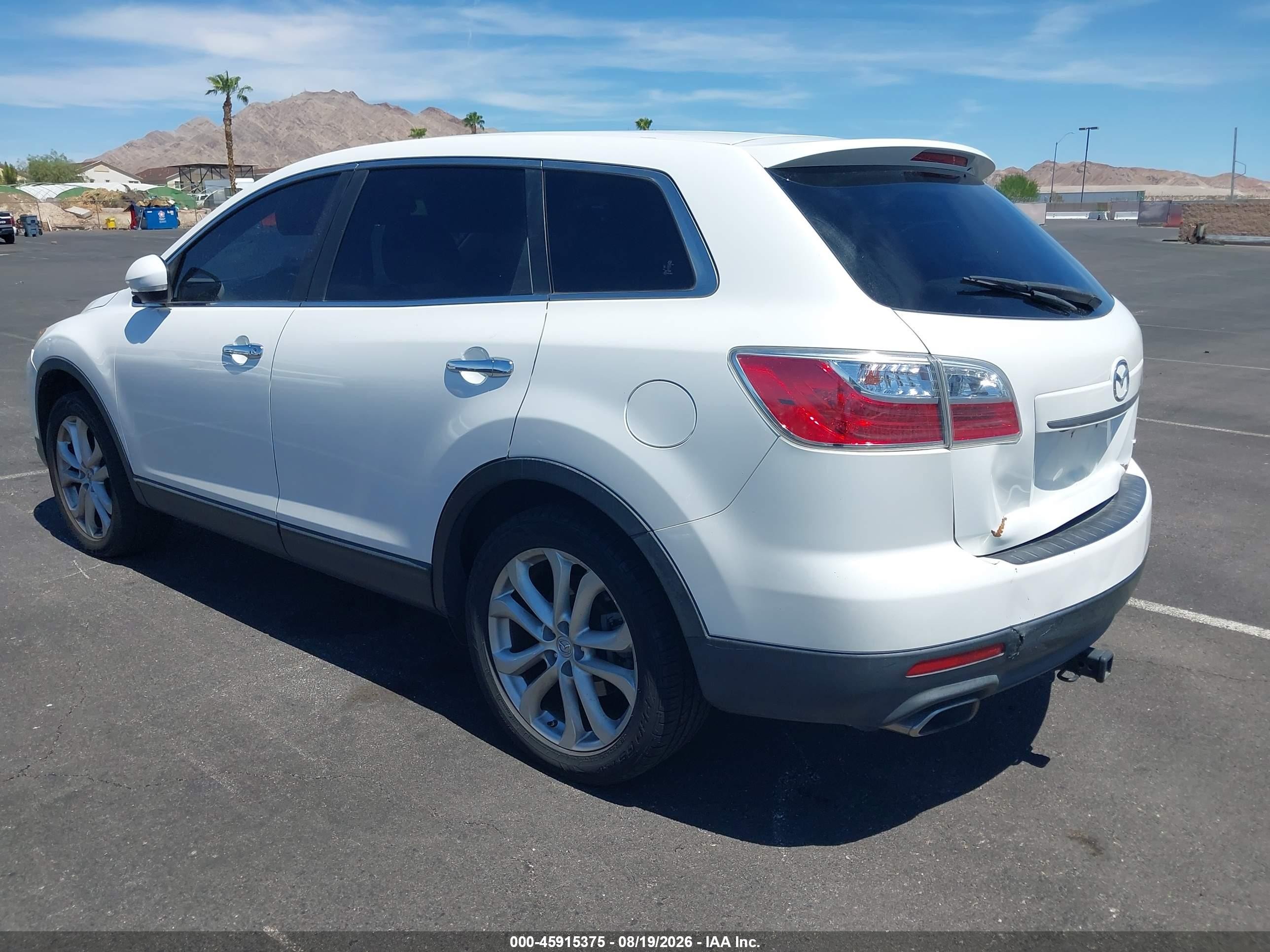 2011 Mazda Cx-9 Grand Touring White vin: JM3TB2DV1B0312489