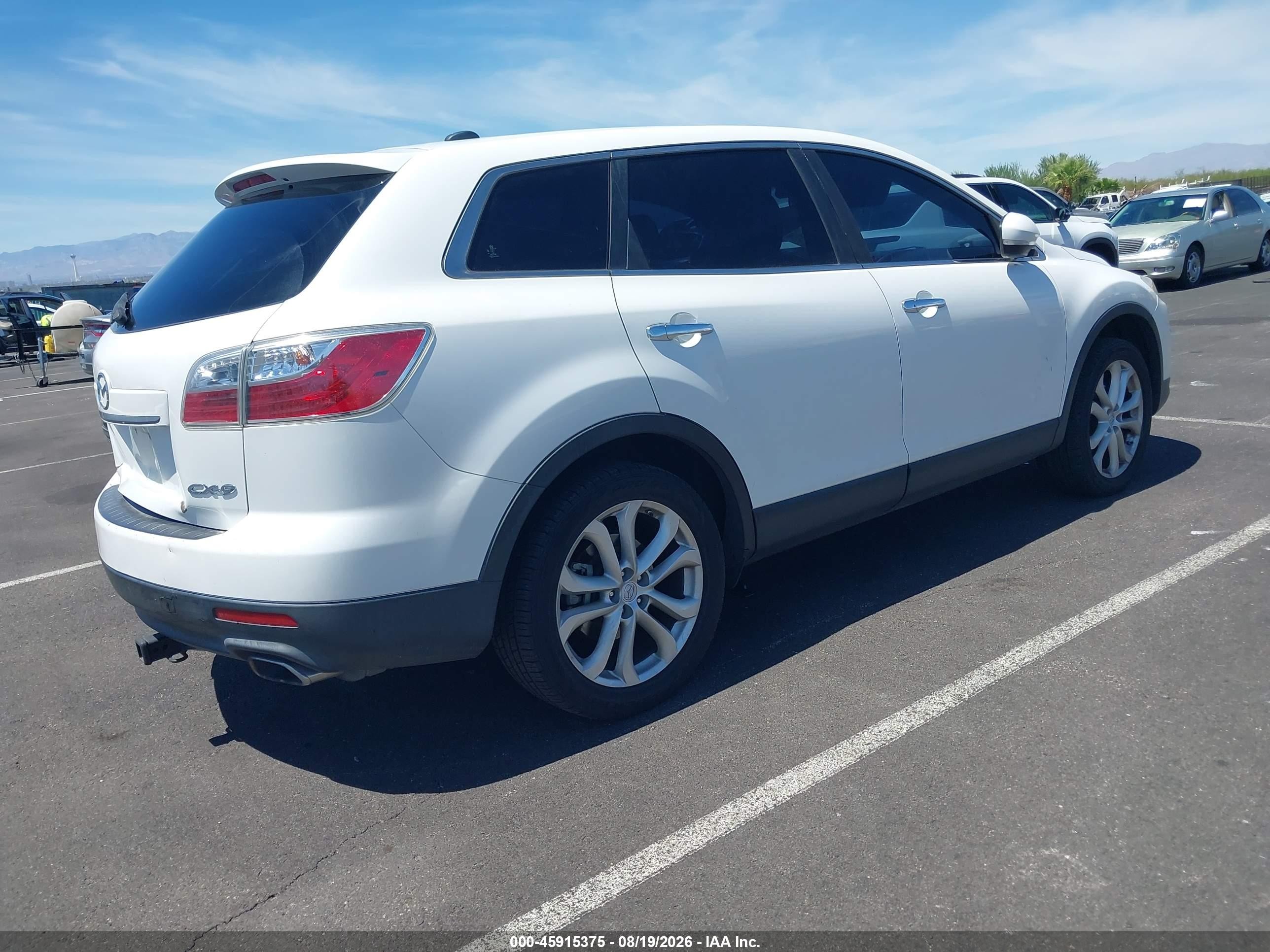 2011 Mazda Cx-9 Grand Touring White vin: JM3TB2DV1B0312489