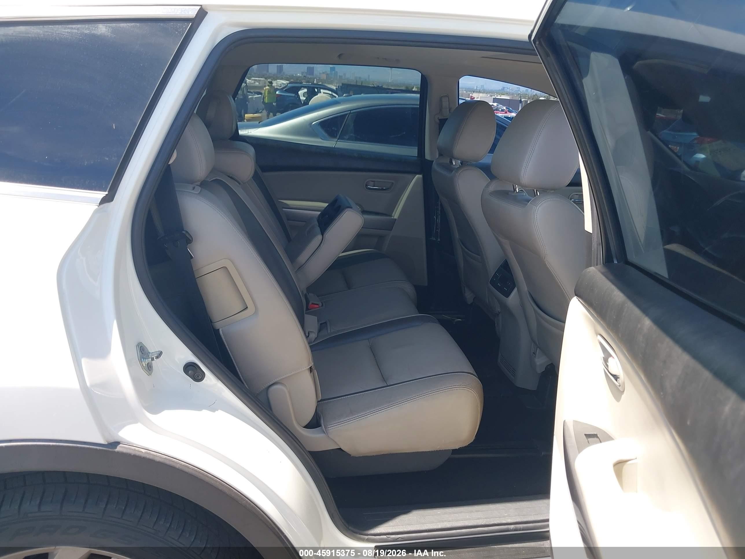 2011 Mazda Cx-9 Grand Touring White vin: JM3TB2DV1B0312489