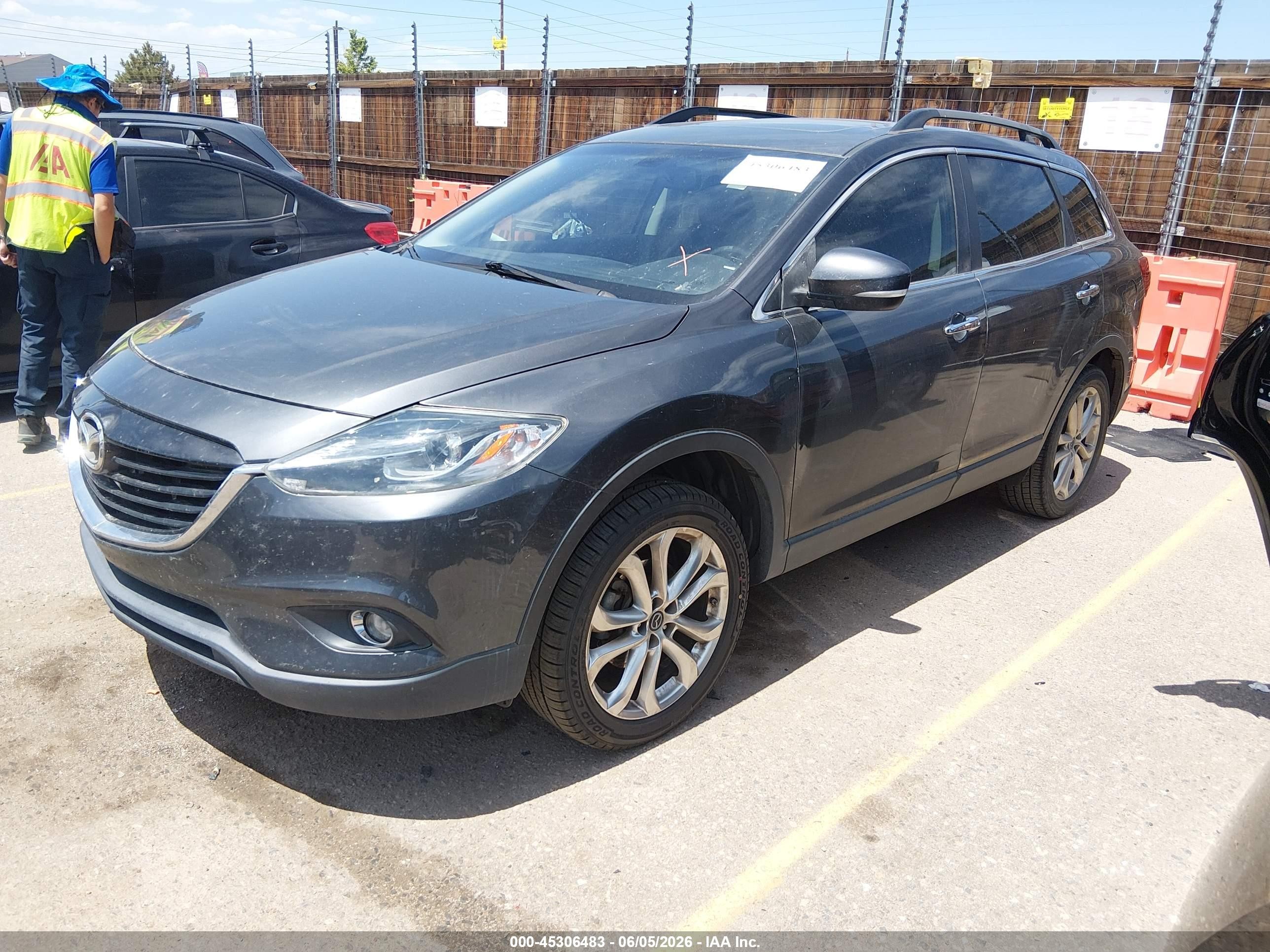 2013 Mazda Cx-9 Grand Touring Gray vin: JM3TB2DV1D0406133