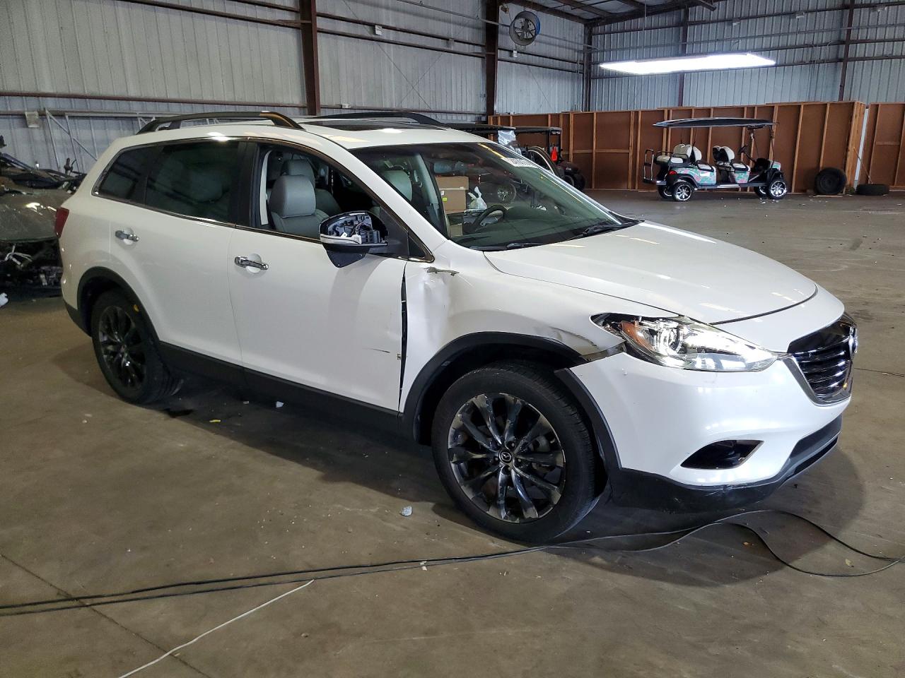 2014 Mazda Cx-9 Grand Touring White vin: JM3TB2DV1E0435567