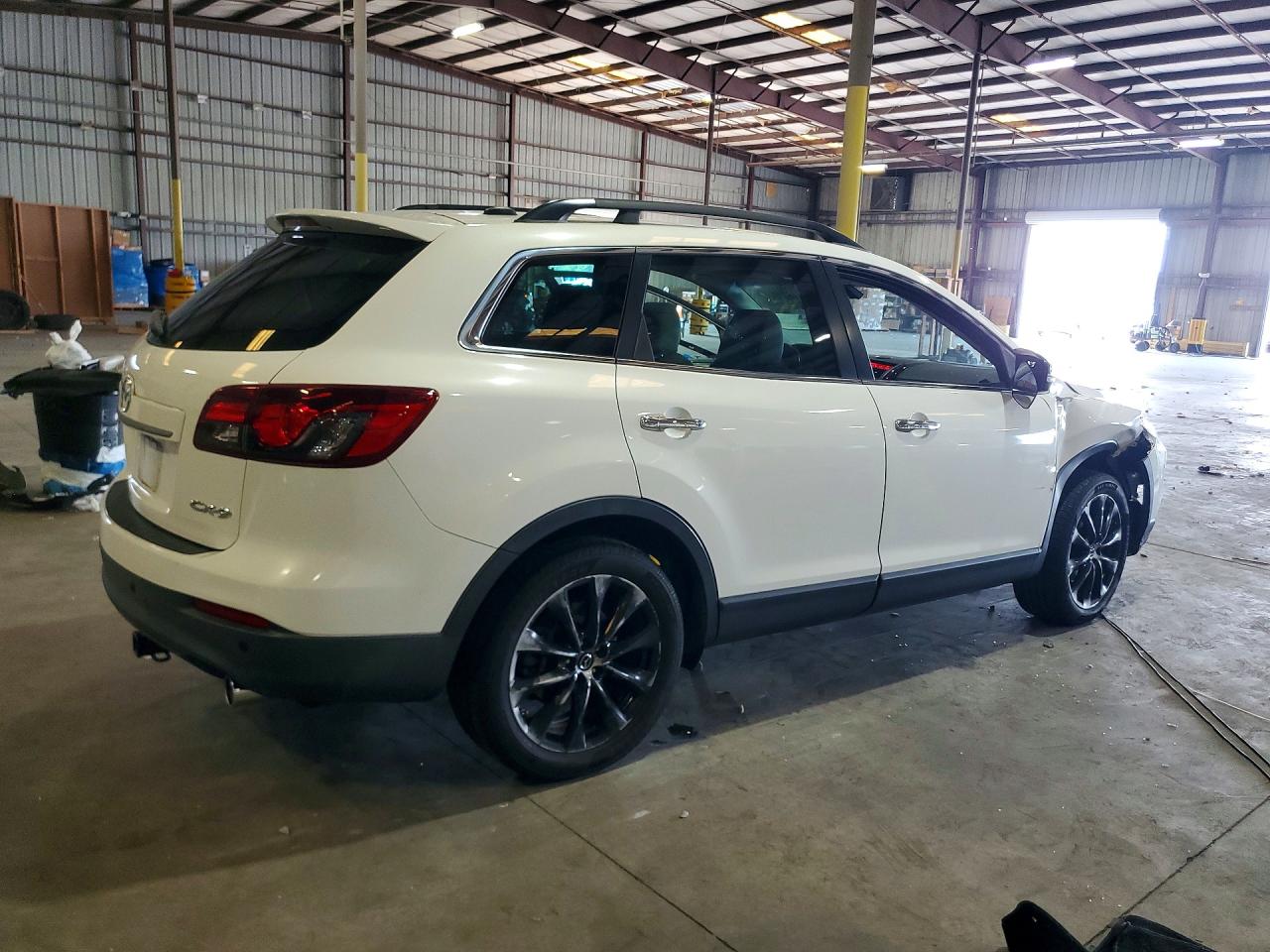 2014 Mazda Cx-9 Grand Touring White vin: JM3TB2DV1E0435567