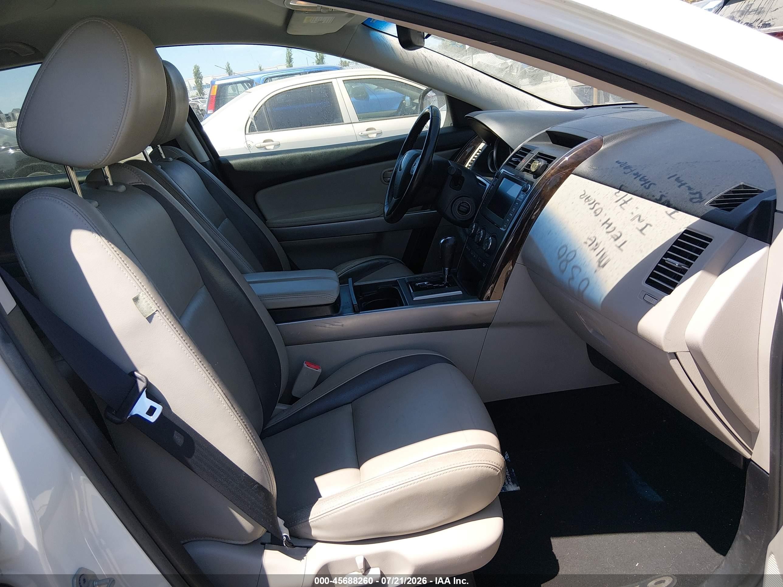 2012 Mazda Cx-9 Grand Touring White vin: JM3TB2DV3C0346113