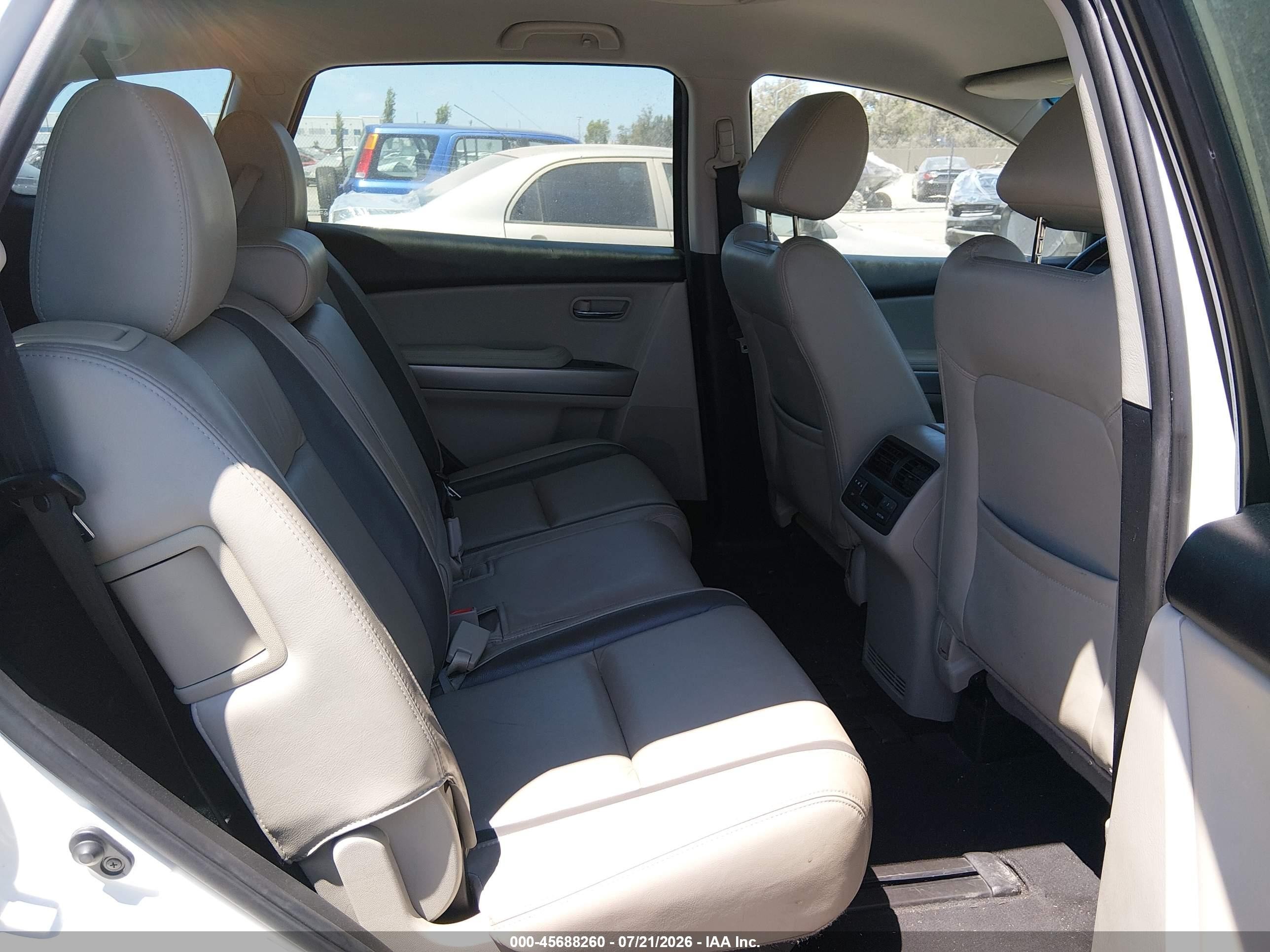 2012 Mazda Cx-9 Grand Touring White vin: JM3TB2DV3C0346113