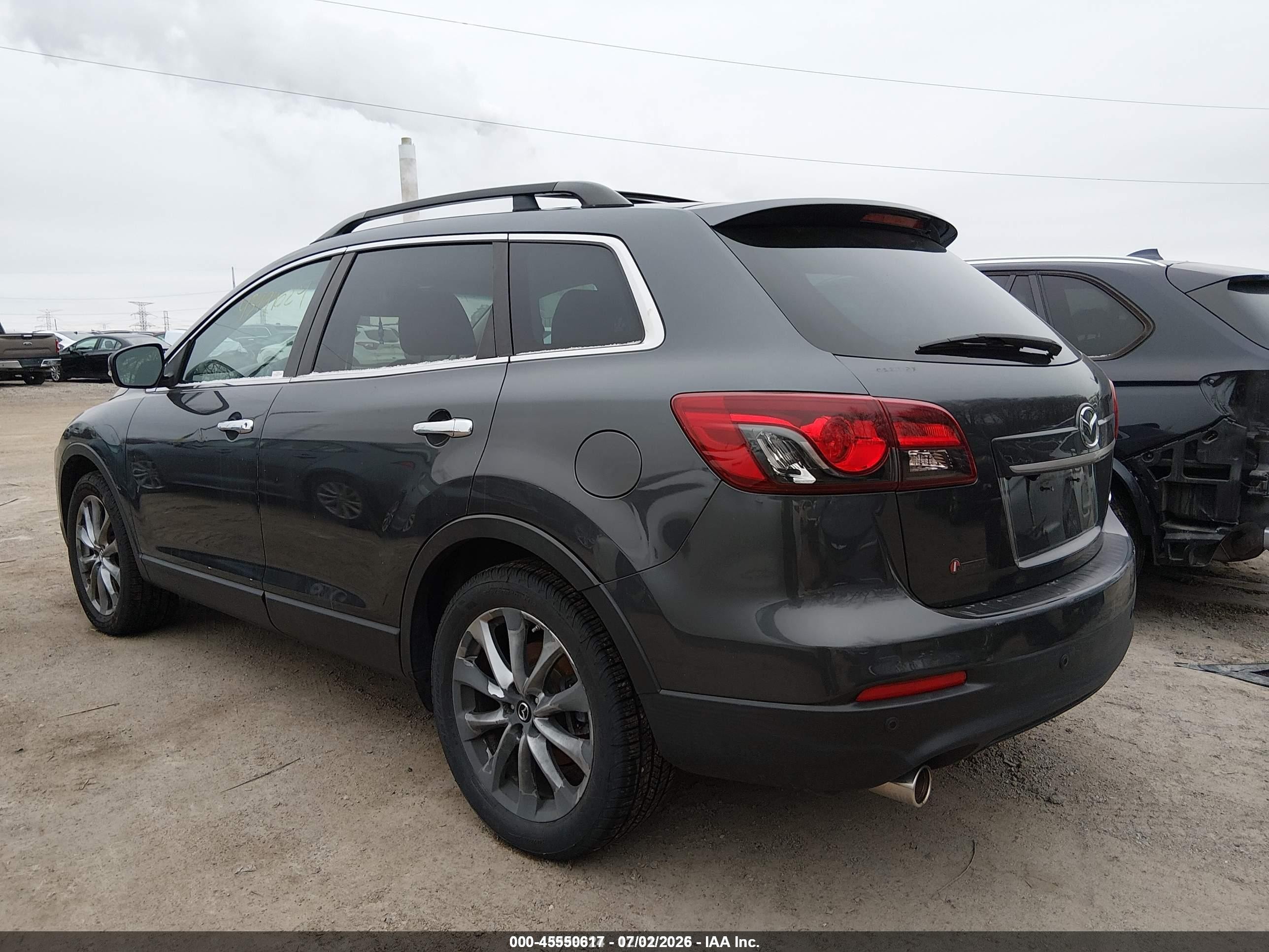 2015 Mazda Cx-9 Grand Touring Gray vin: JM3TB2DV3F0450721