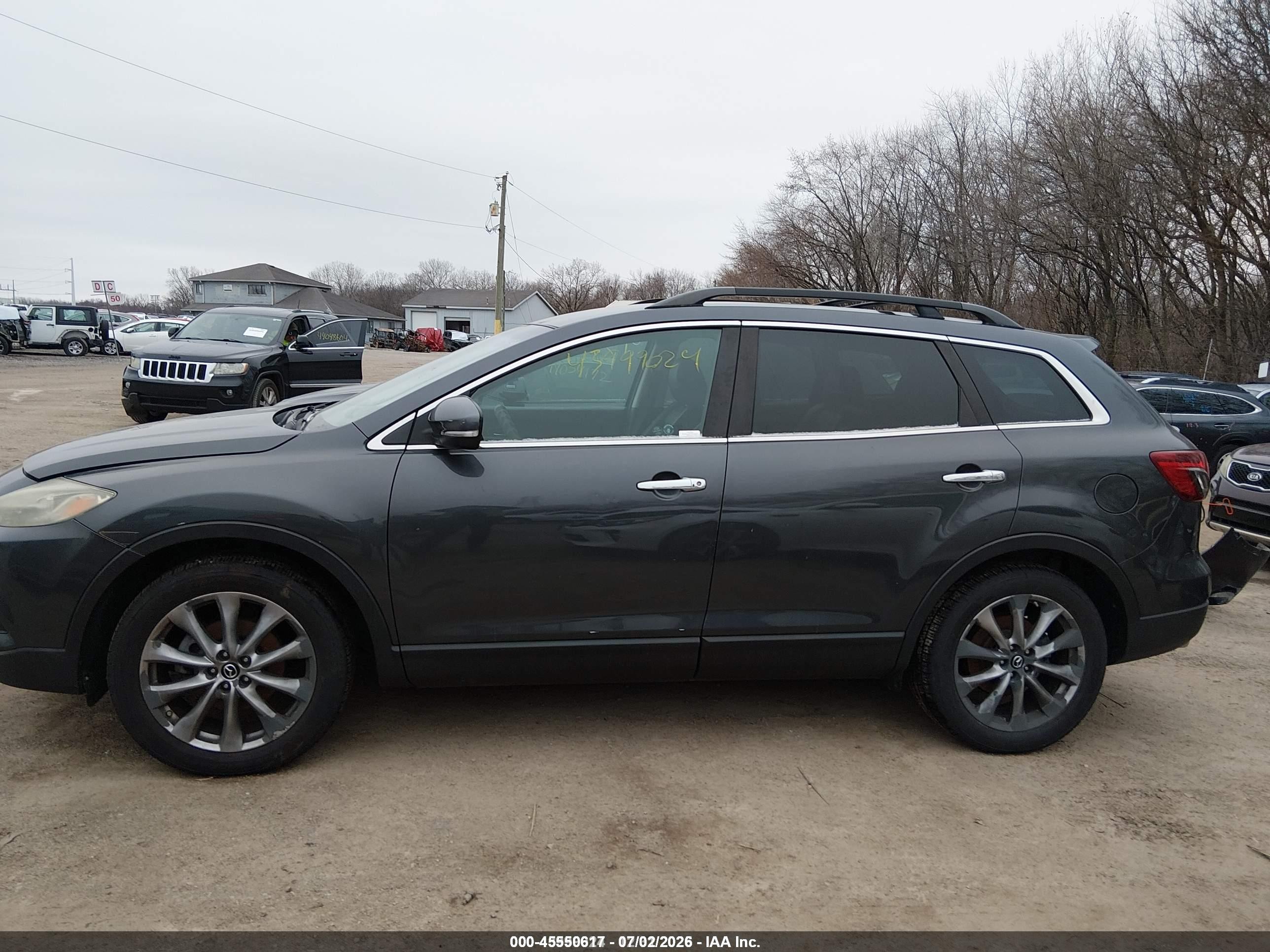 2015 Mazda Cx-9 Grand Touring Gray vin: JM3TB2DV3F0450721