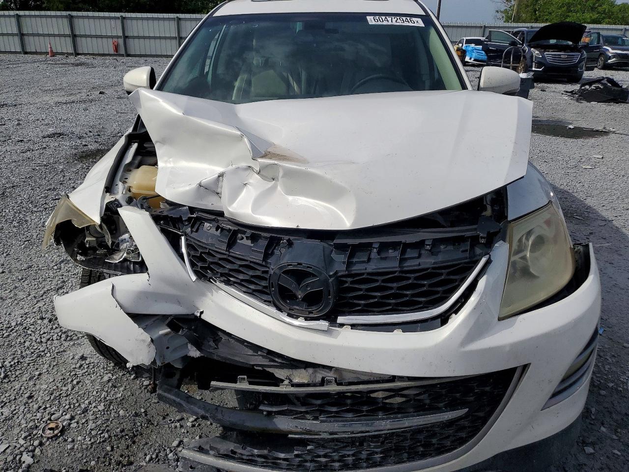 2012 Mazda Cx-9 White vin: JM3TB2DV4C0366175