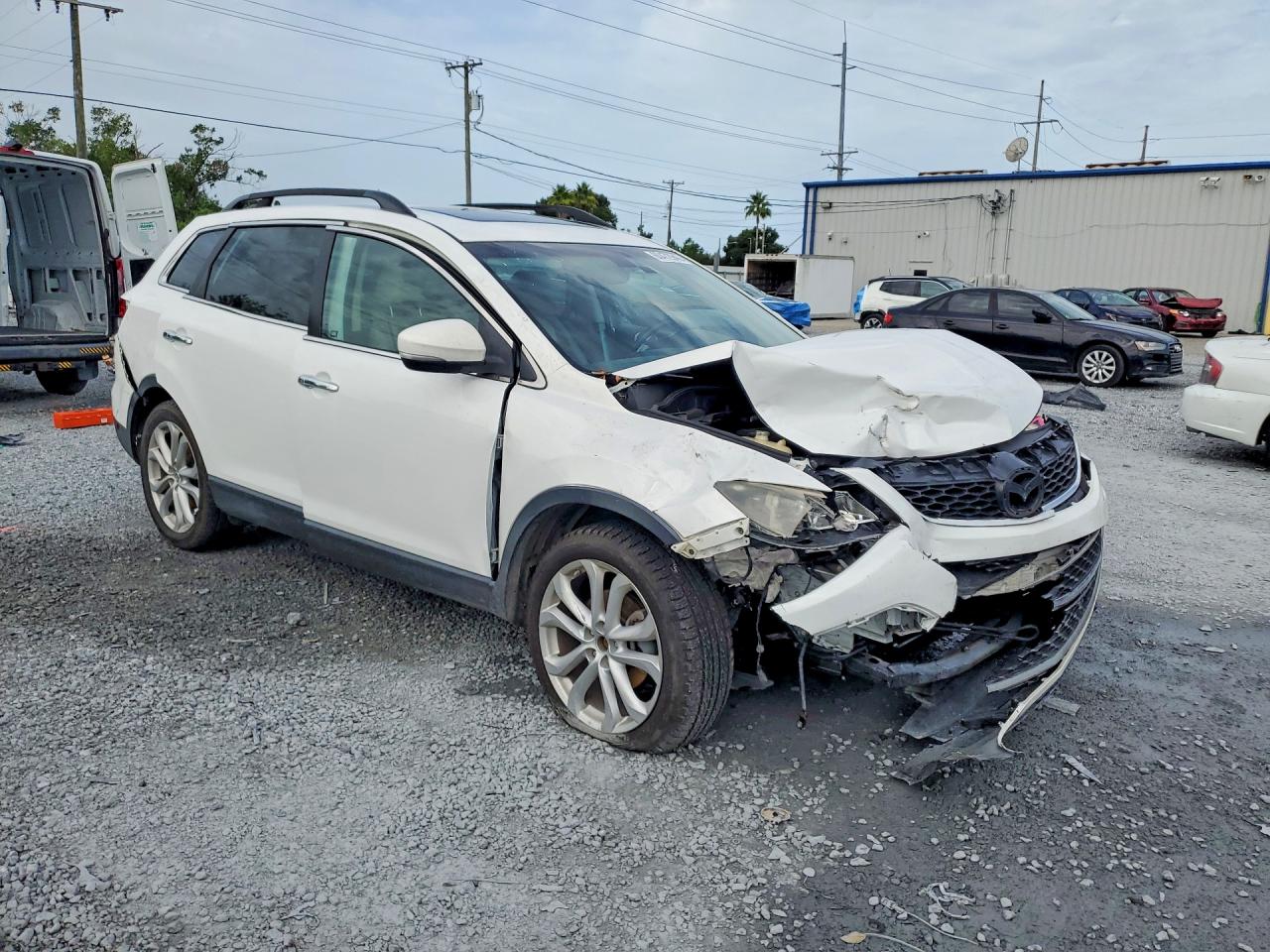 2012 Mazda Cx-9 White vin: JM3TB2DV4C0366175