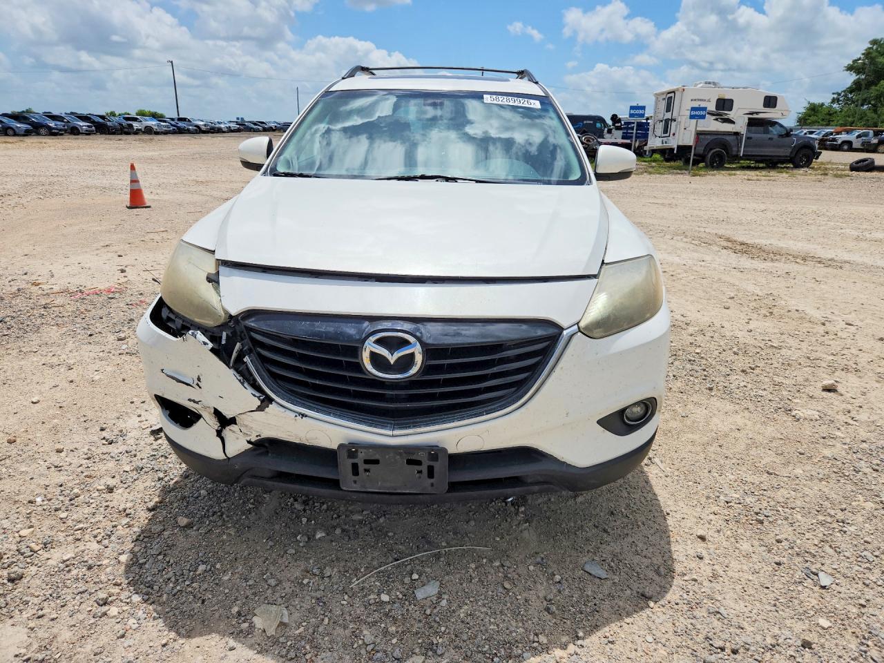 2015 Mazda Cx-9 Grand Touring White vin: JM3TB2DV6F0458022
