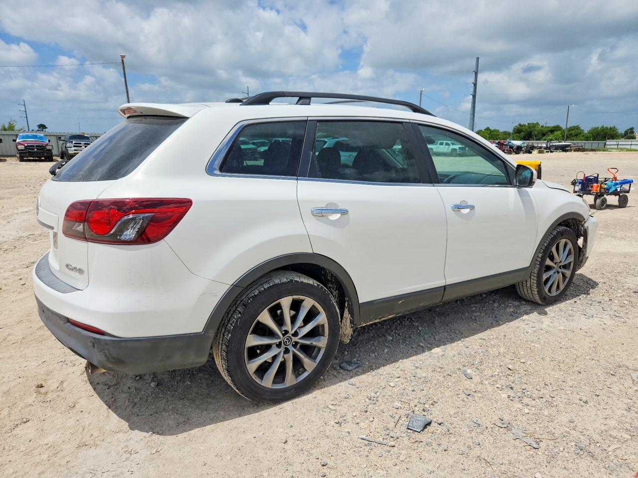 2015 Mazda Cx-9 Grand Touring White vin: JM3TB2DV6F0458022