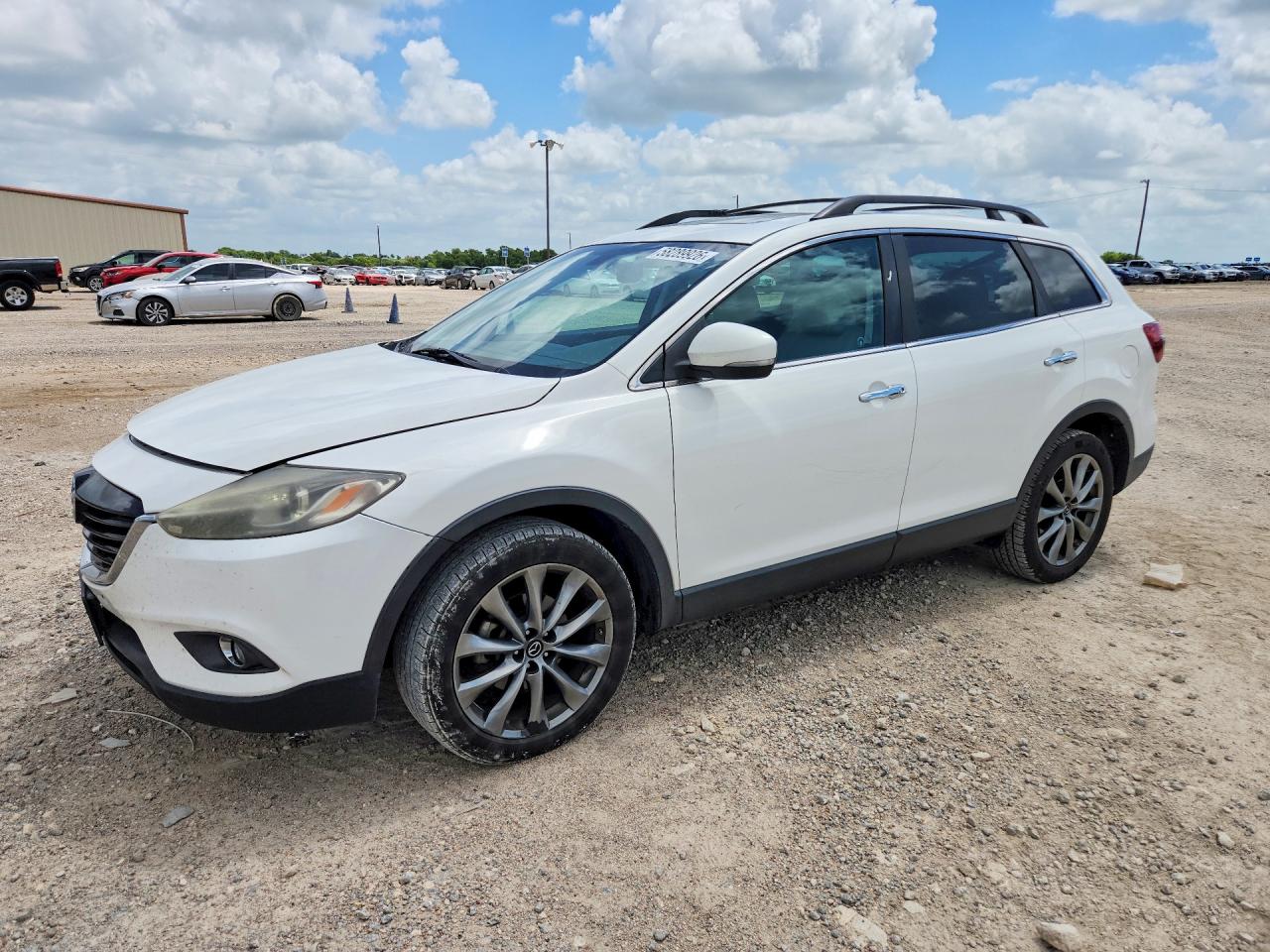2015 Mazda Cx-9 Grand Touring White vin: JM3TB2DV6F0458022
