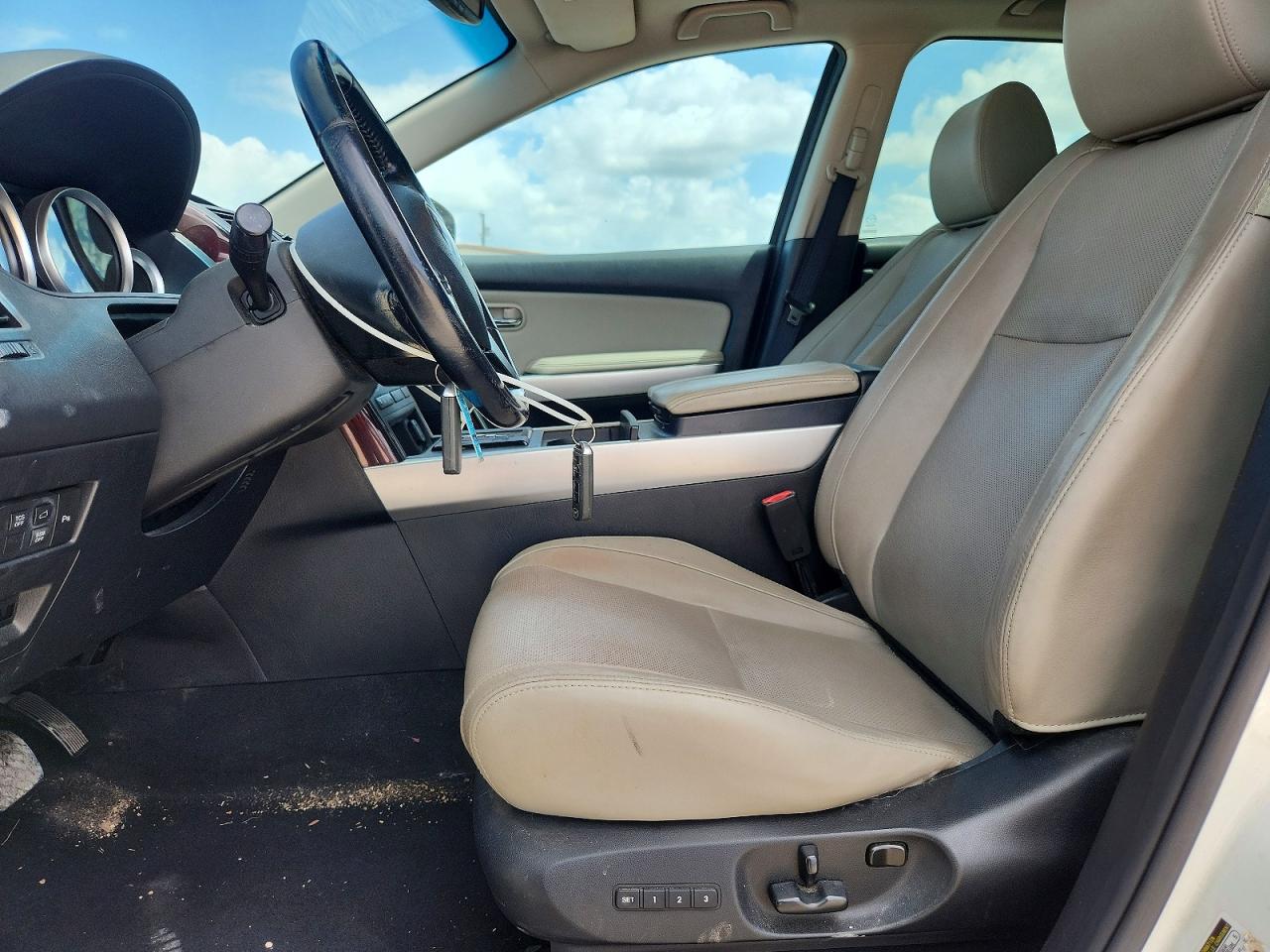 2015 Mazda Cx-9 Grand Touring White vin: JM3TB2DV6F0458022