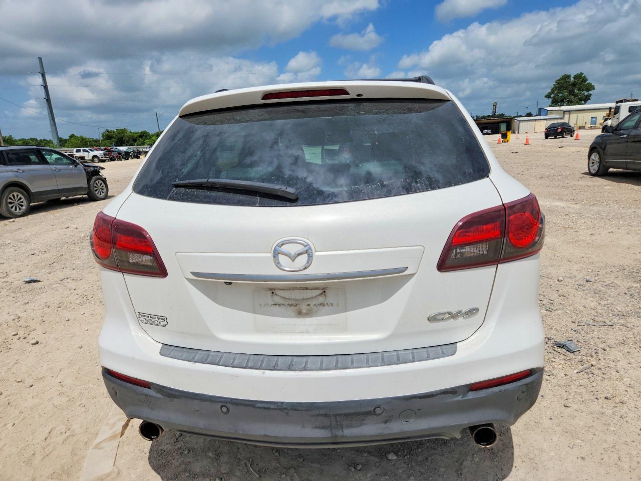2015 Mazda Cx-9 Grand Touring White vin: JM3TB2DV6F0458022