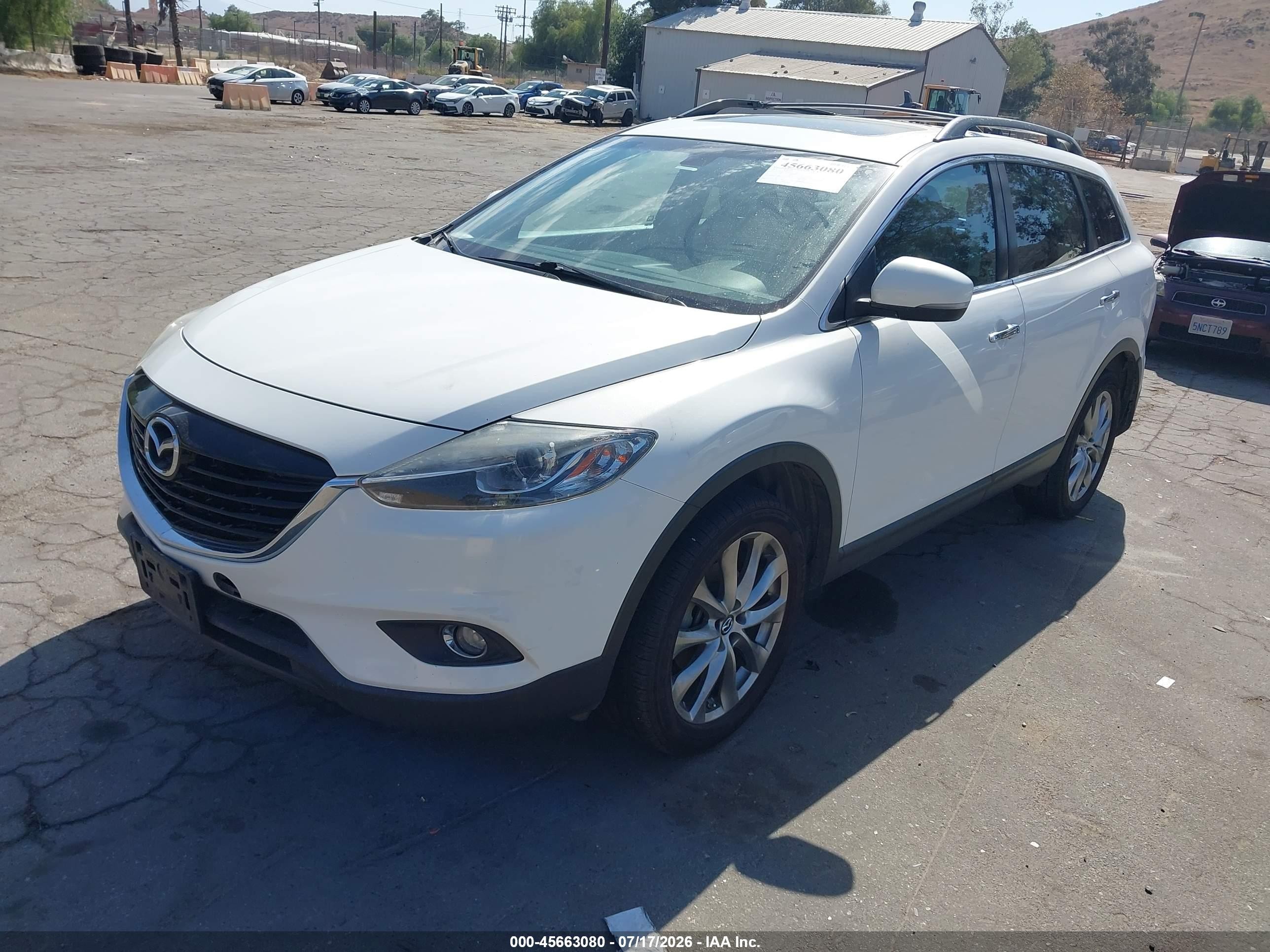 2015 Mazda Cx-9 Grand Touring Белый vin: JM3TB2DV7F0450219