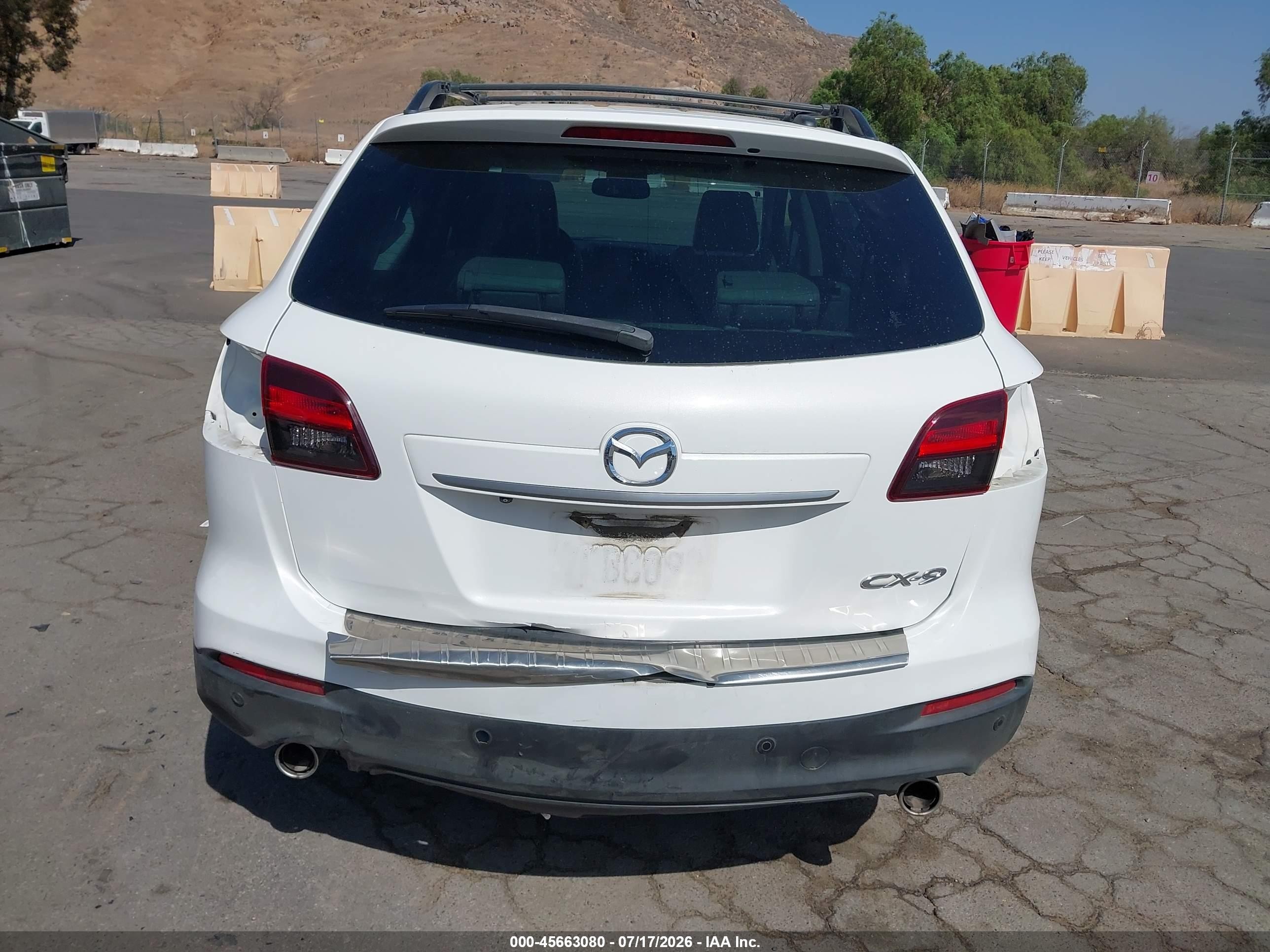 2015 Mazda Cx-9 Grand Touring Белый vin: JM3TB2DV7F0450219