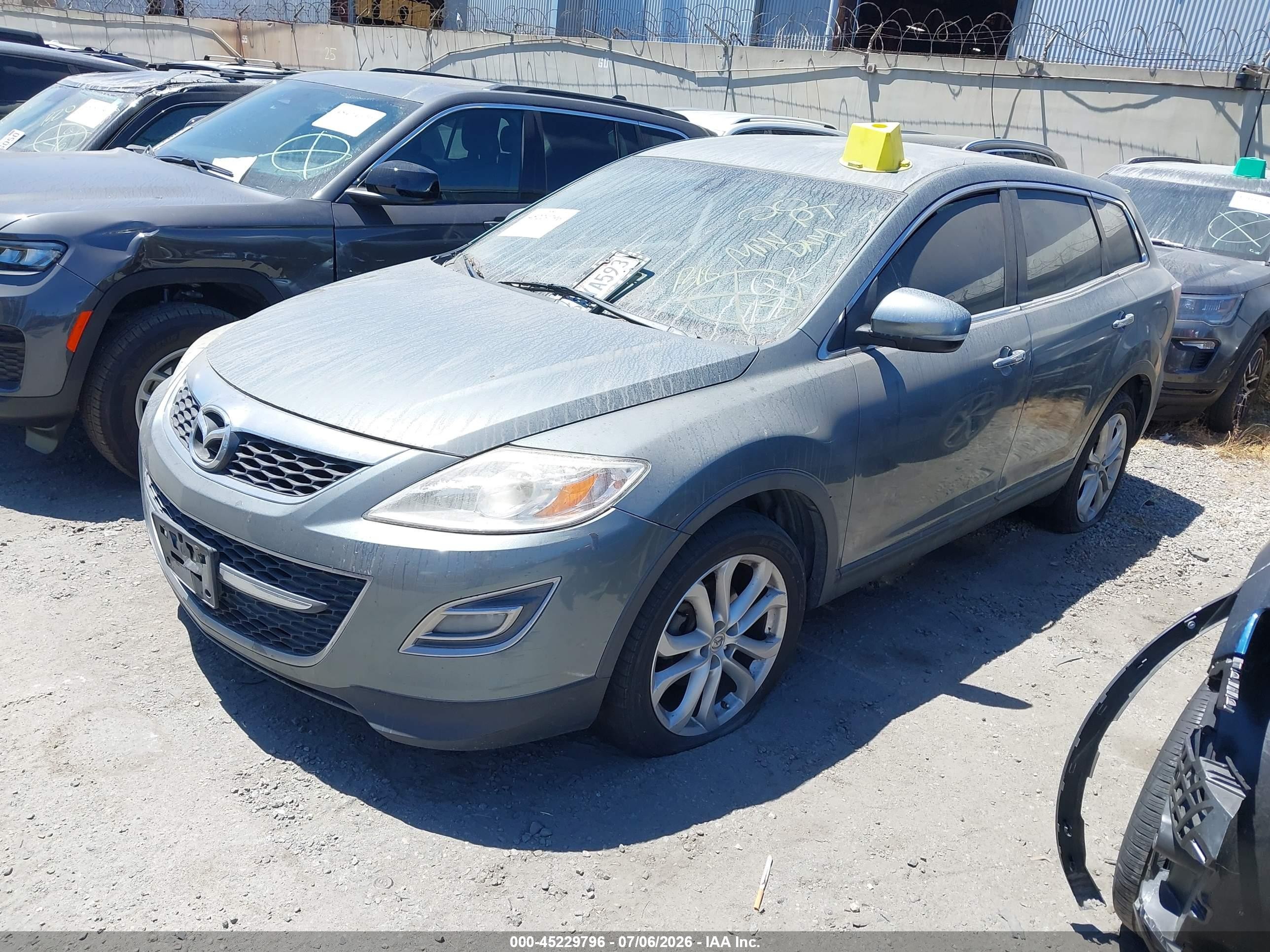 2011 Mazda Cx-9 Grand Touring Teal vin: JM3TB2DV8B0329239