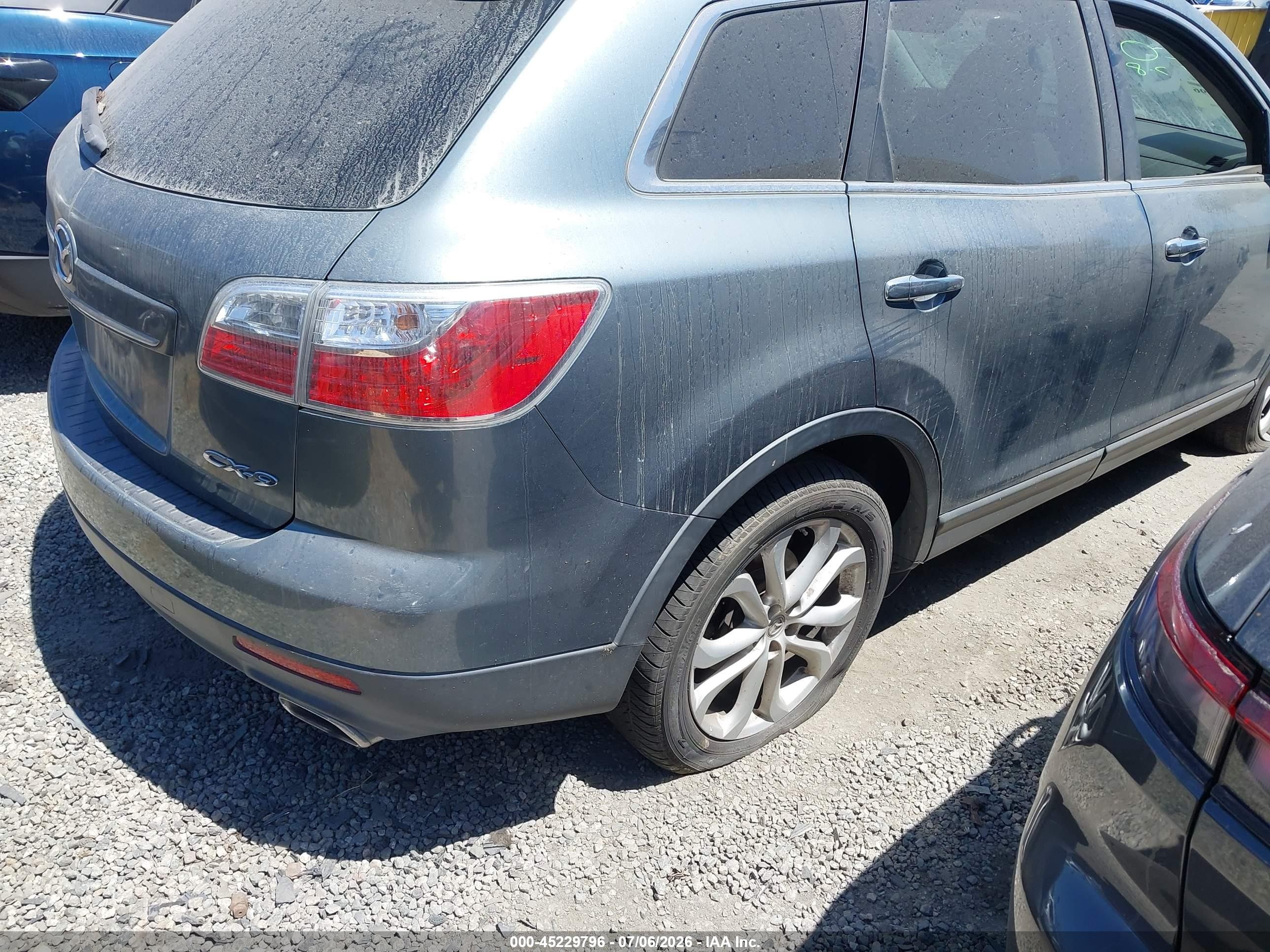 2011 Mazda Cx-9 Grand Touring Teal vin: JM3TB2DV8B0329239