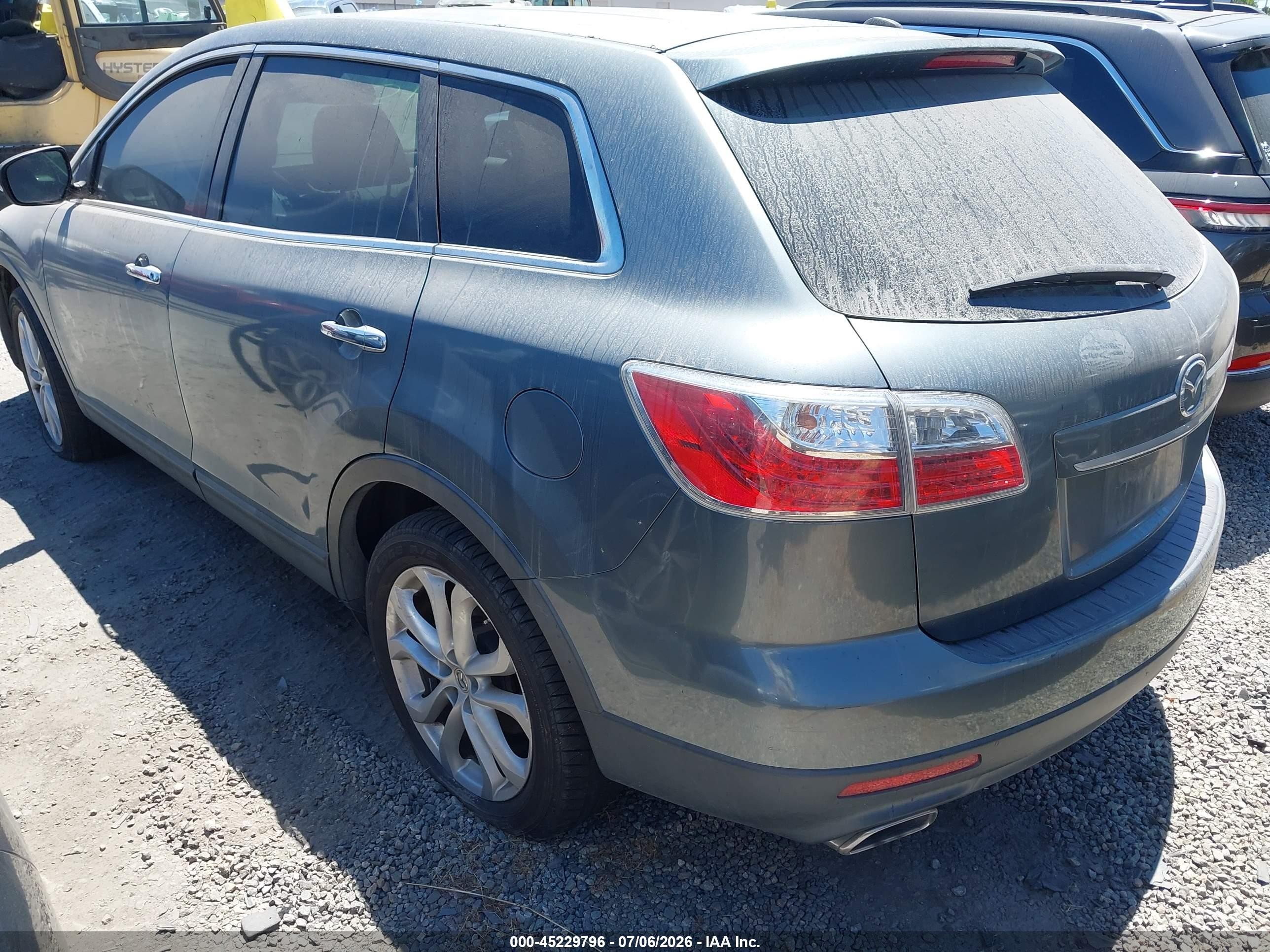 2011 Mazda Cx-9 Grand Touring Teal vin: JM3TB2DV8B0329239