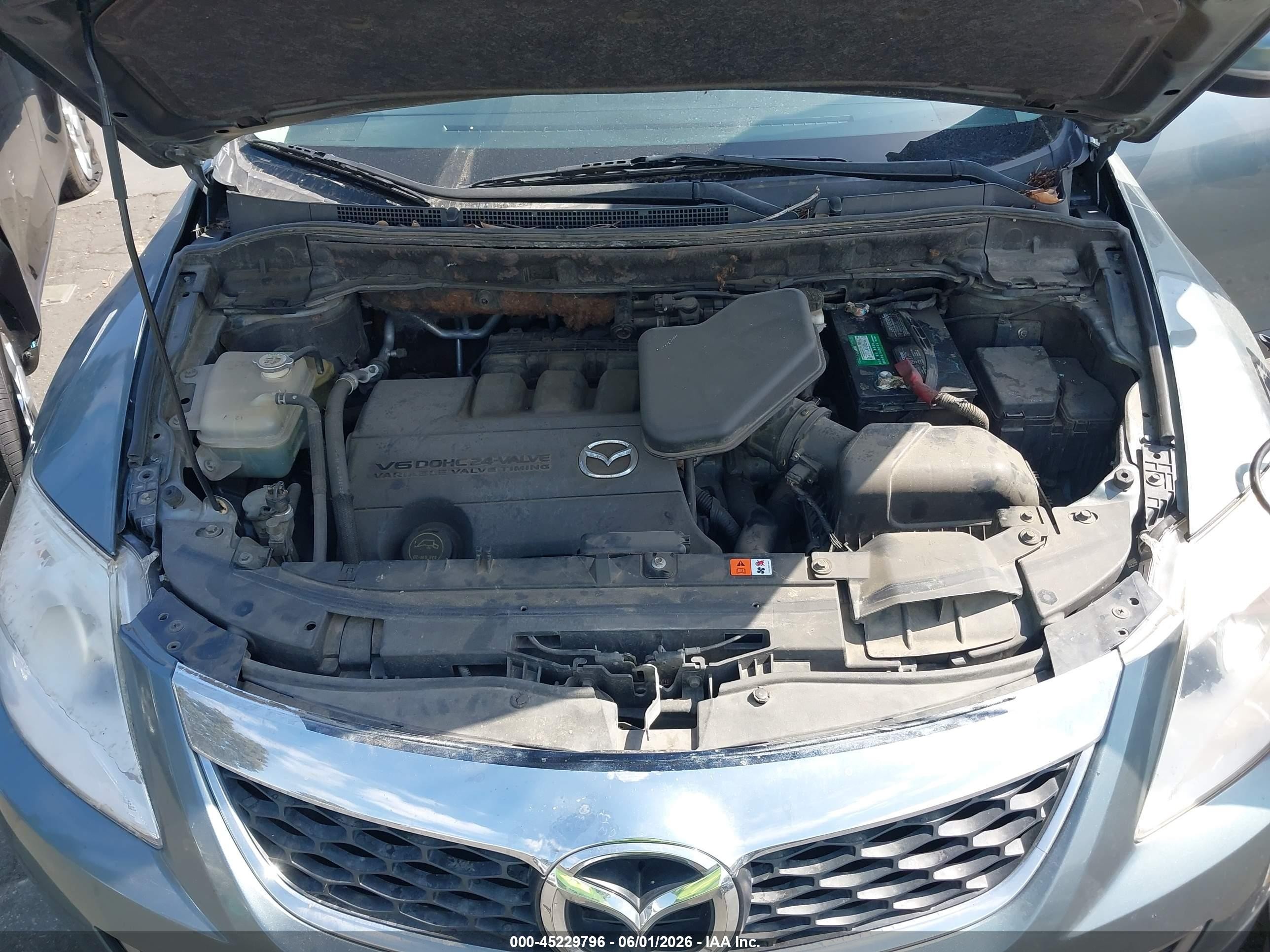 2011 Mazda Cx-9 Grand Touring Teal vin: JM3TB2DV8B0329239