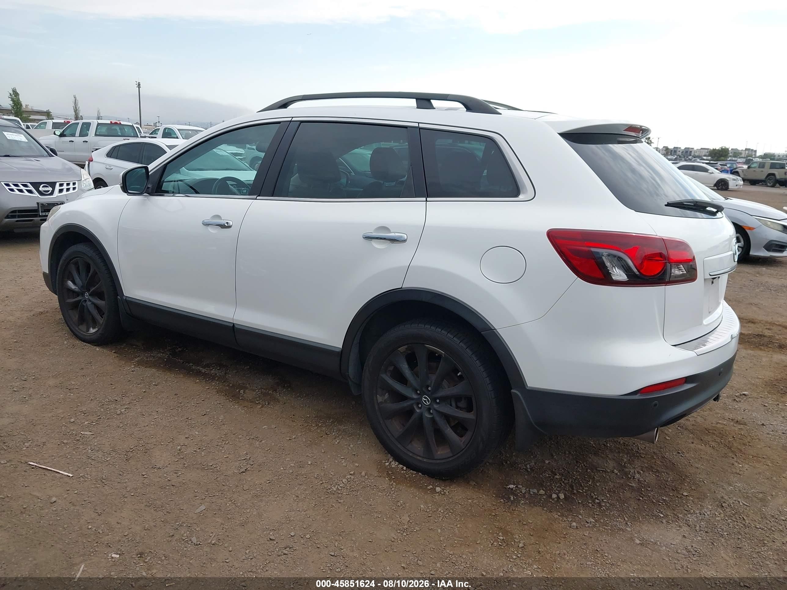 2015 Mazda Cx-9 Grand Touring White vin: JM3TB2DV8F0464694