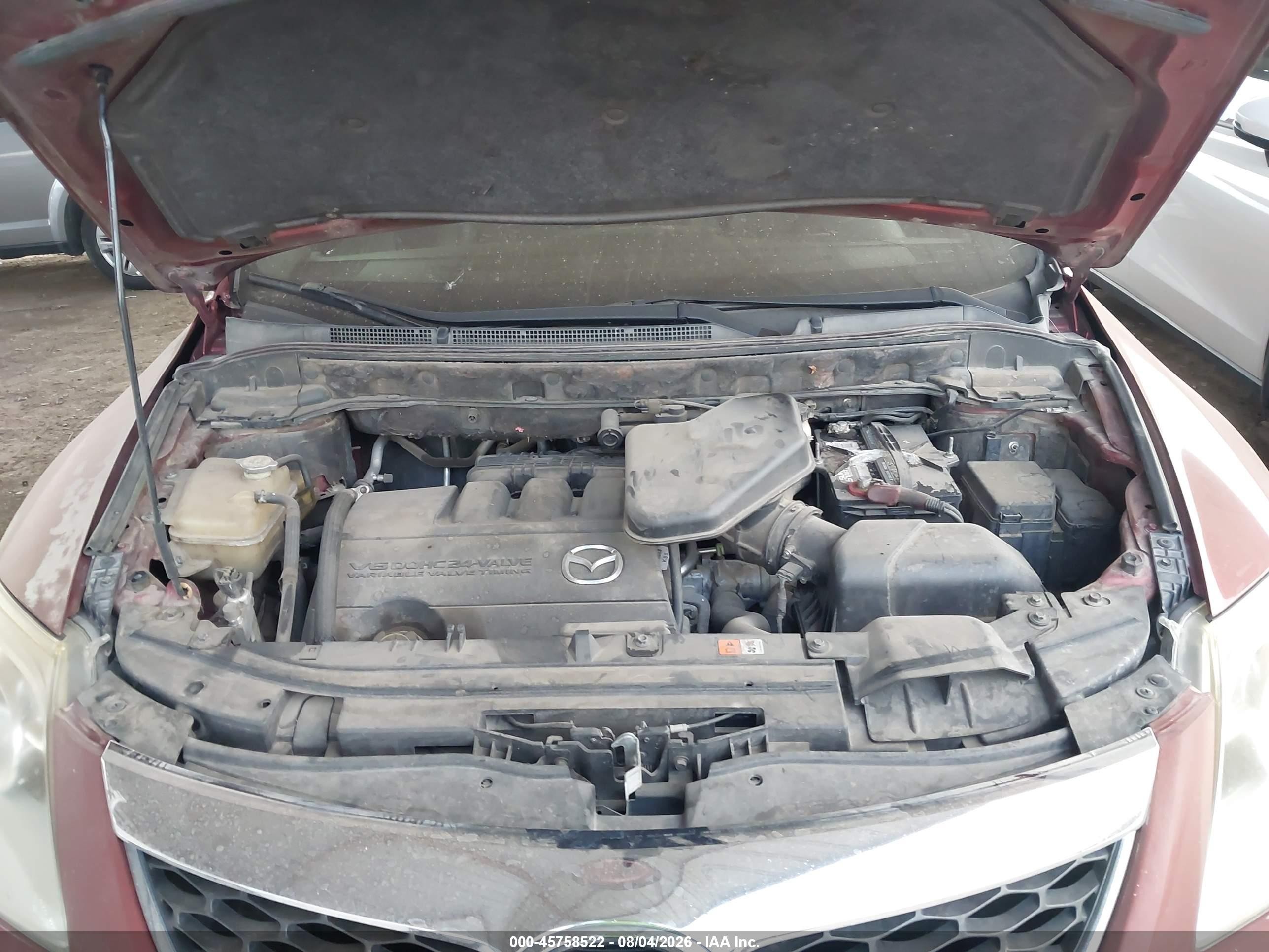 2011 Mazda Cx-9 Grand Touring Maroon vin: JM3TB2DVXB0320770