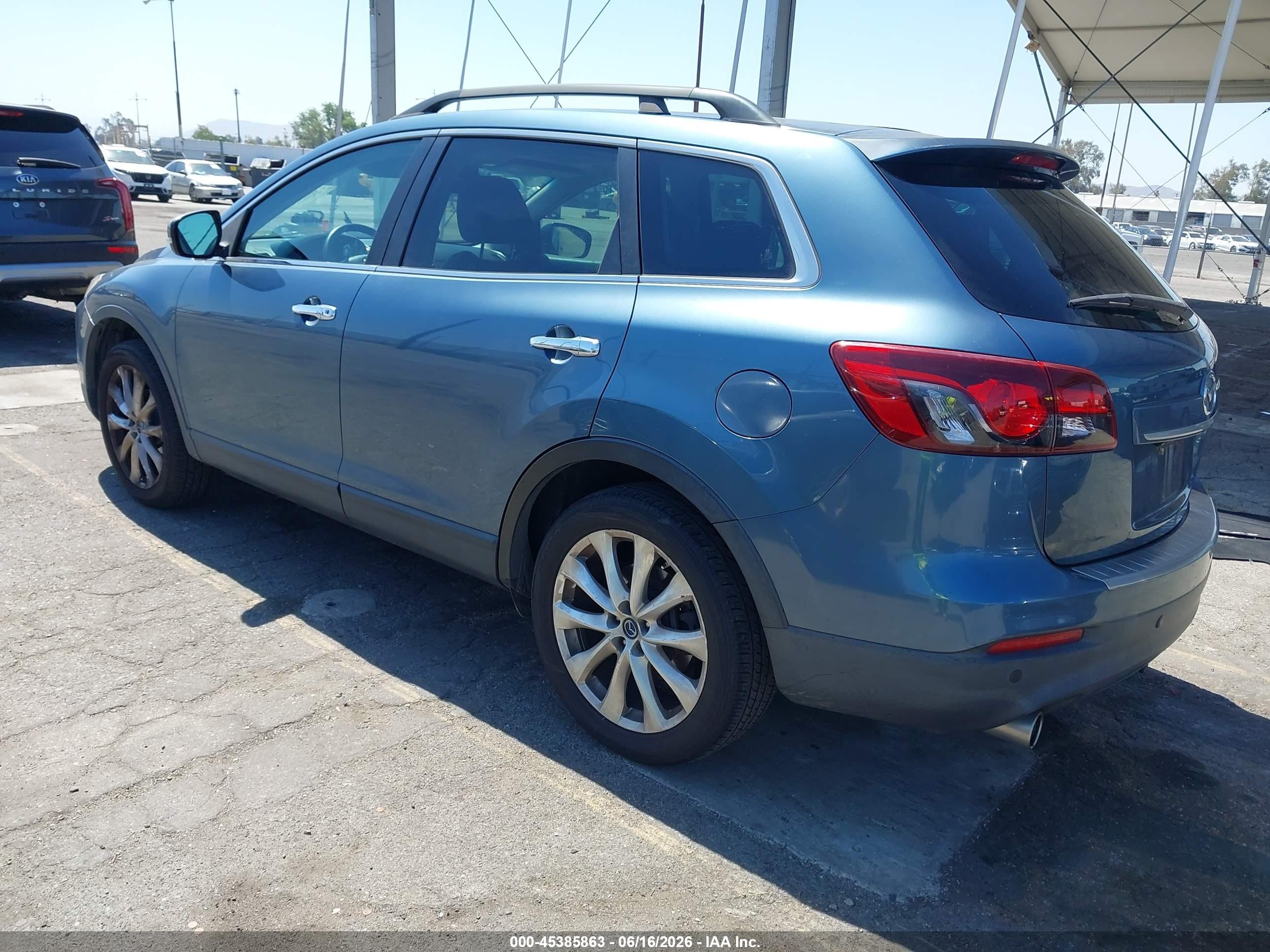 2014 Mazda Cx-9 Grand Touring Blue vin: JM3TB2DVXE0442971
