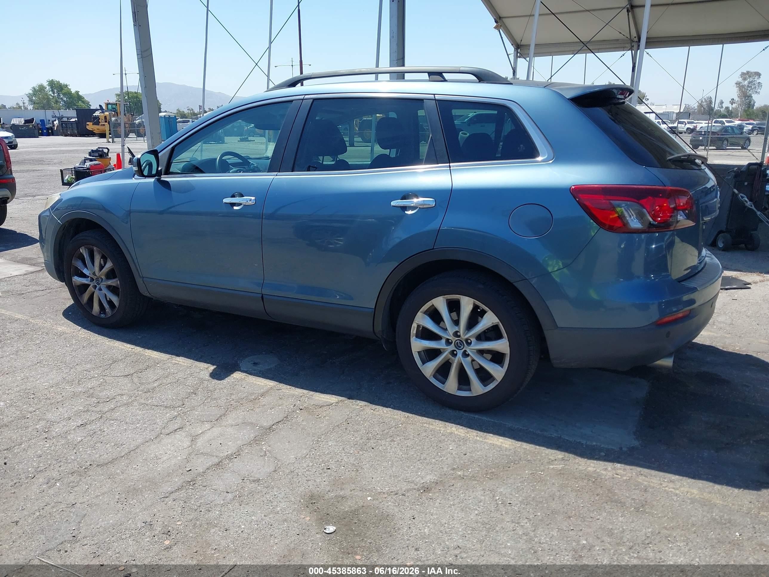2014 Mazda Cx-9 Grand Touring Blue vin: JM3TB2DVXE0442971
