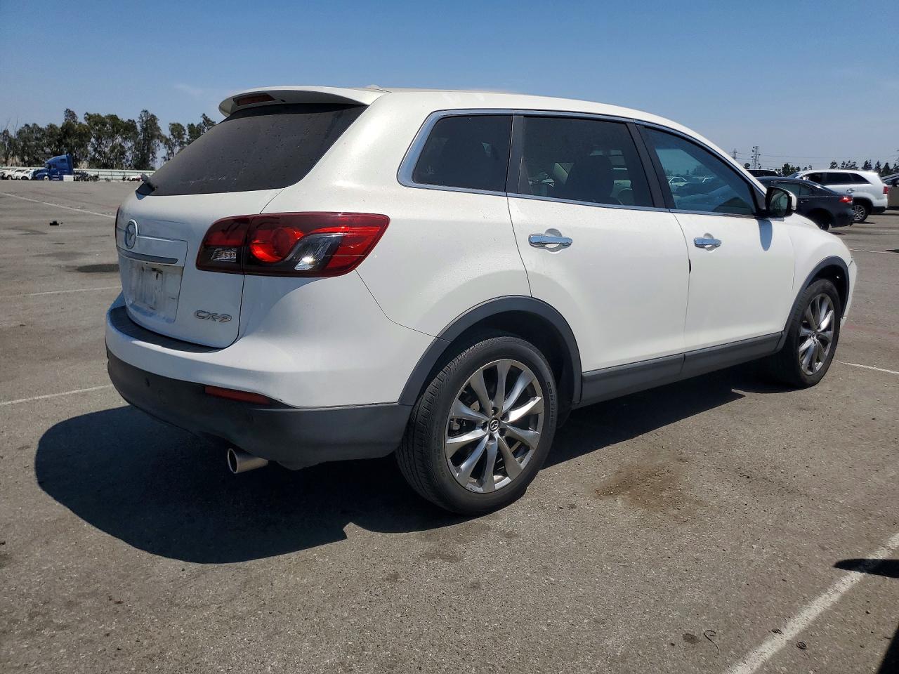 2015 Mazda Cx-9 Grand Touring White vin: JM3TB2DVXF0452143