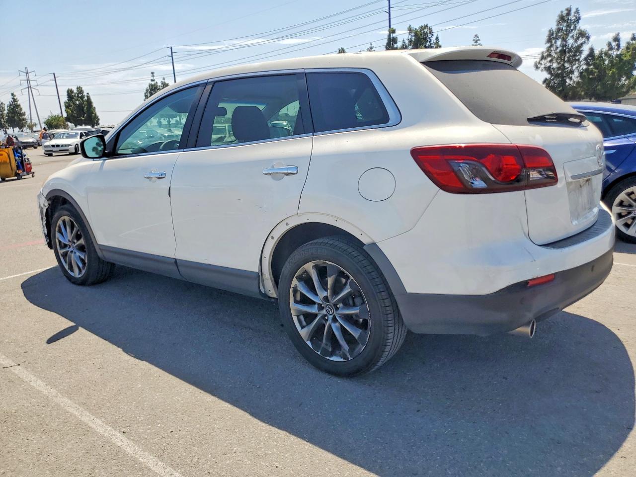 2015 Mazda Cx-9 Grand Touring White vin: JM3TB2DVXF0452143
