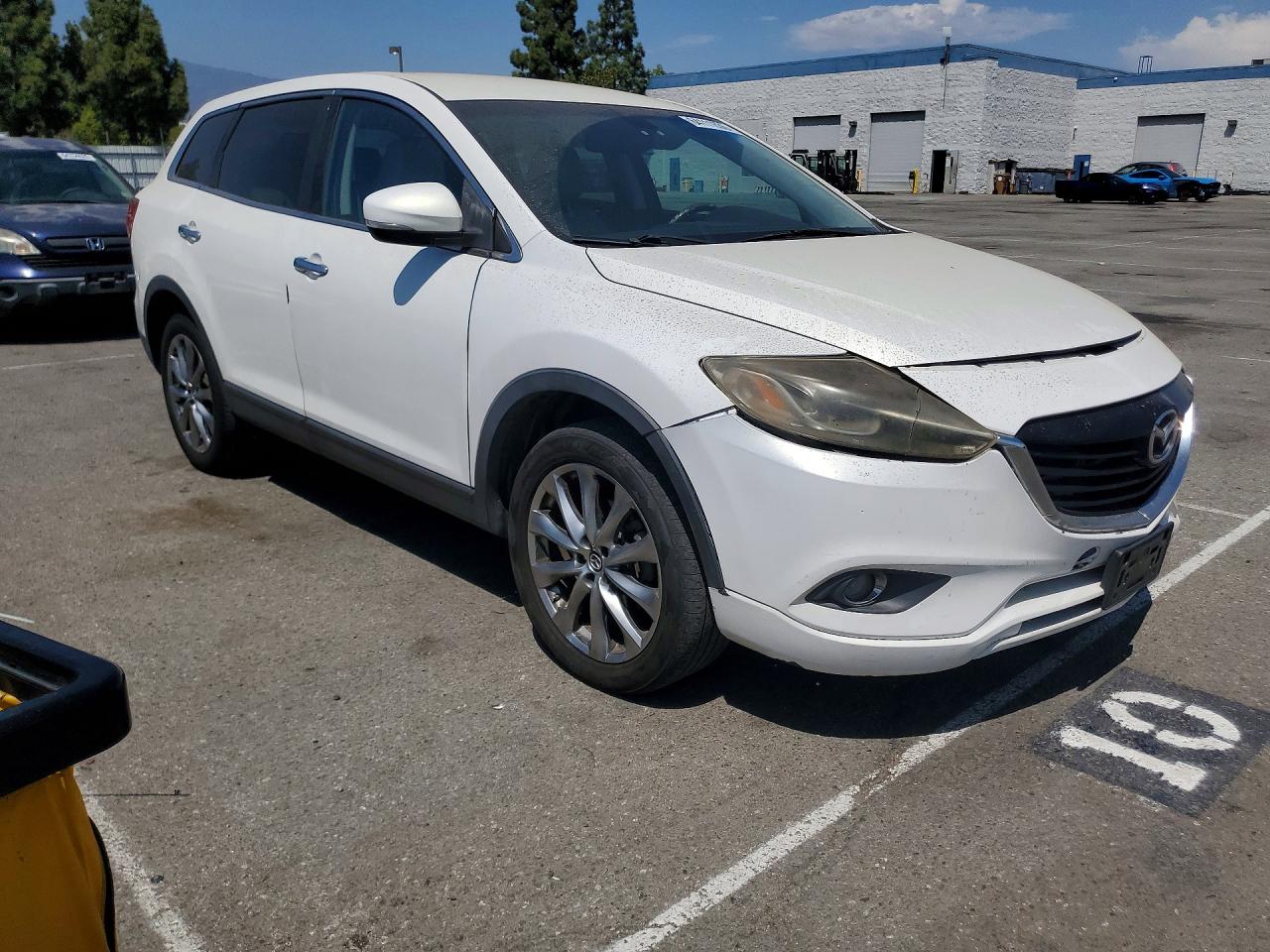 2015 Mazda Cx-9 Grand Touring White vin: JM3TB2DVXF0452143