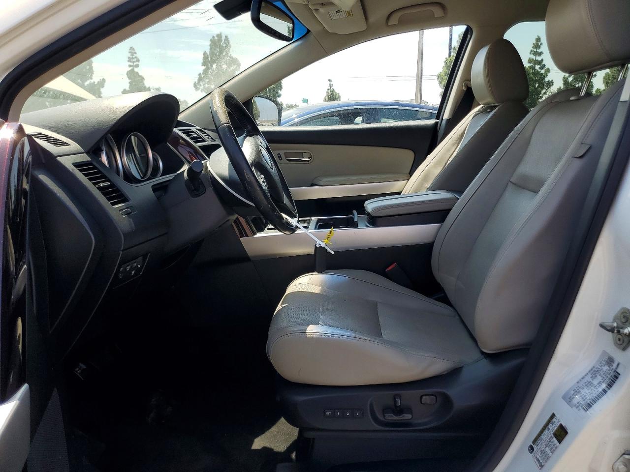 2015 Mazda Cx-9 Grand Touring White vin: JM3TB2DVXF0452143