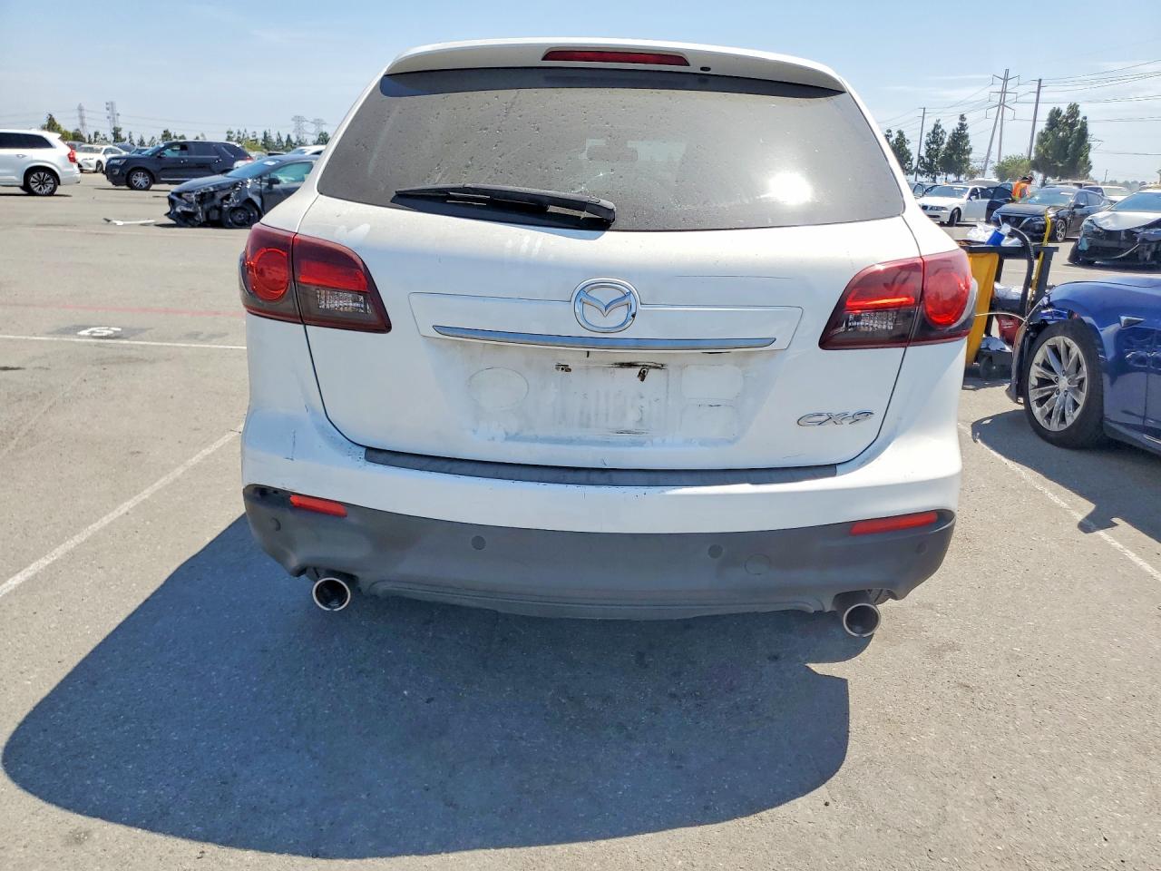 2015 Mazda Cx-9 Grand Touring White vin: JM3TB2DVXF0452143