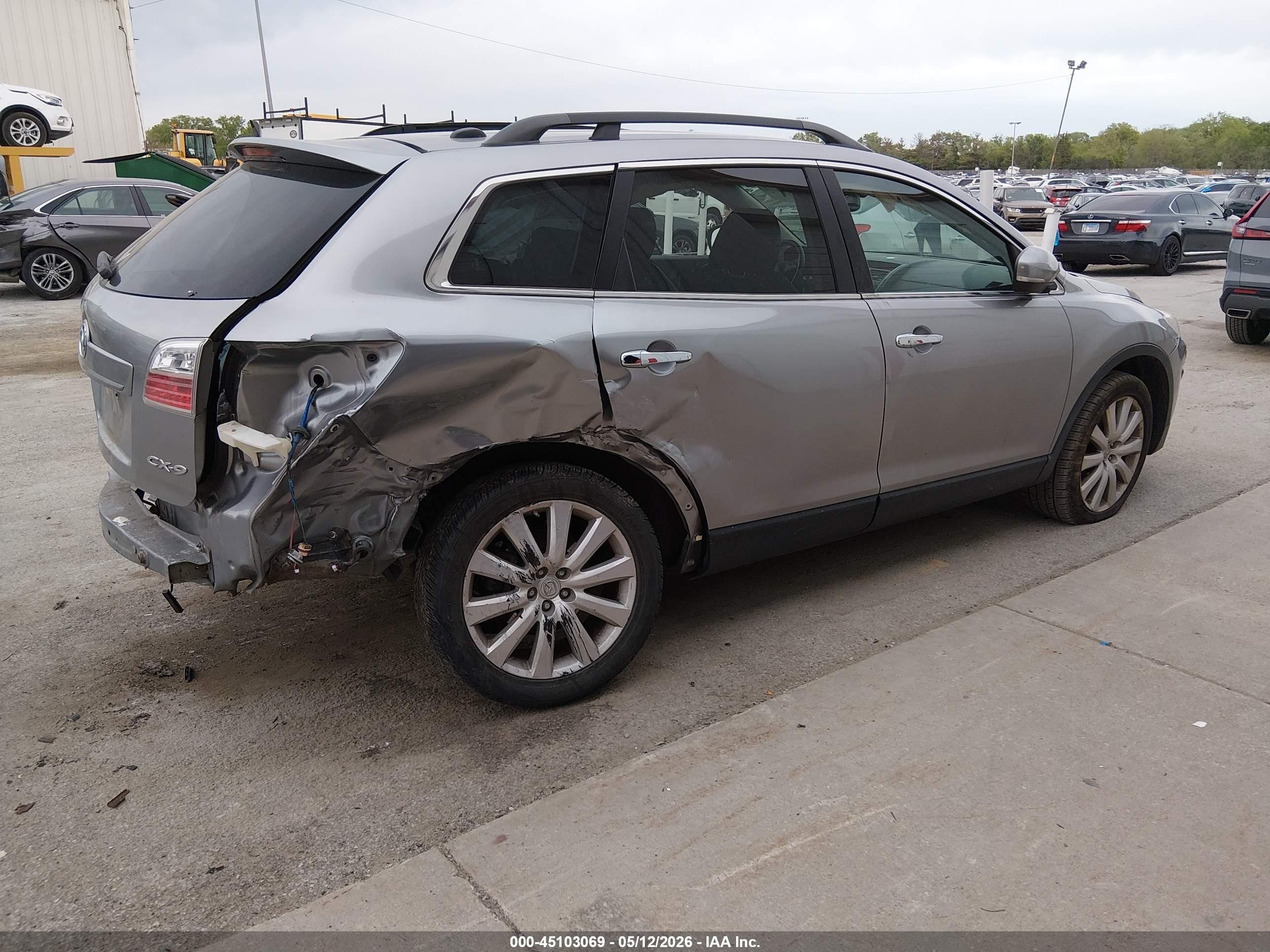 2010 Mazda Cx-9 Grand Touring Silver vin: JM3TB2MA0A0213187