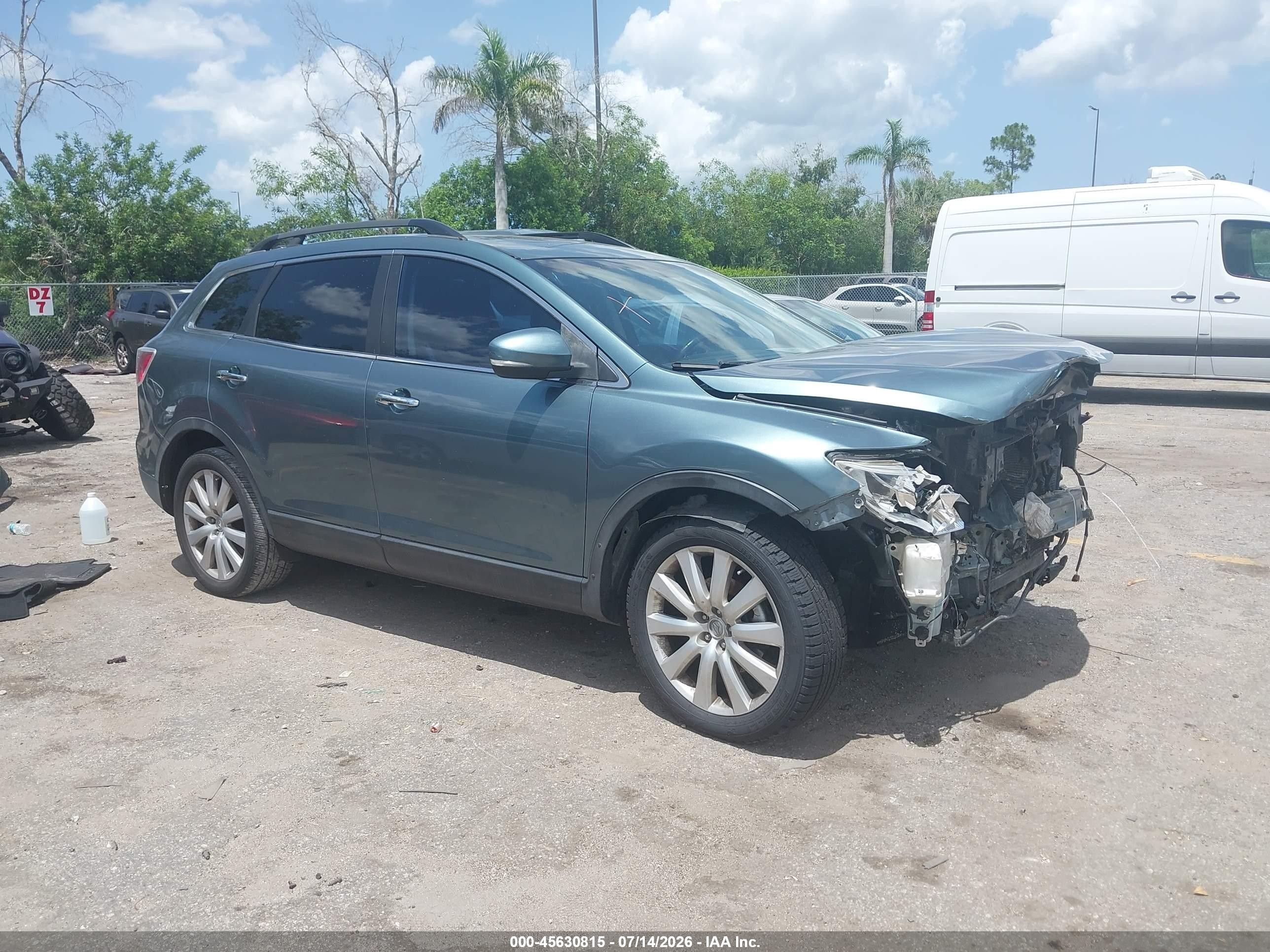 2010 Mazda Cx-9 Grand Touring Blue vin: JM3TB2MA0A0214033