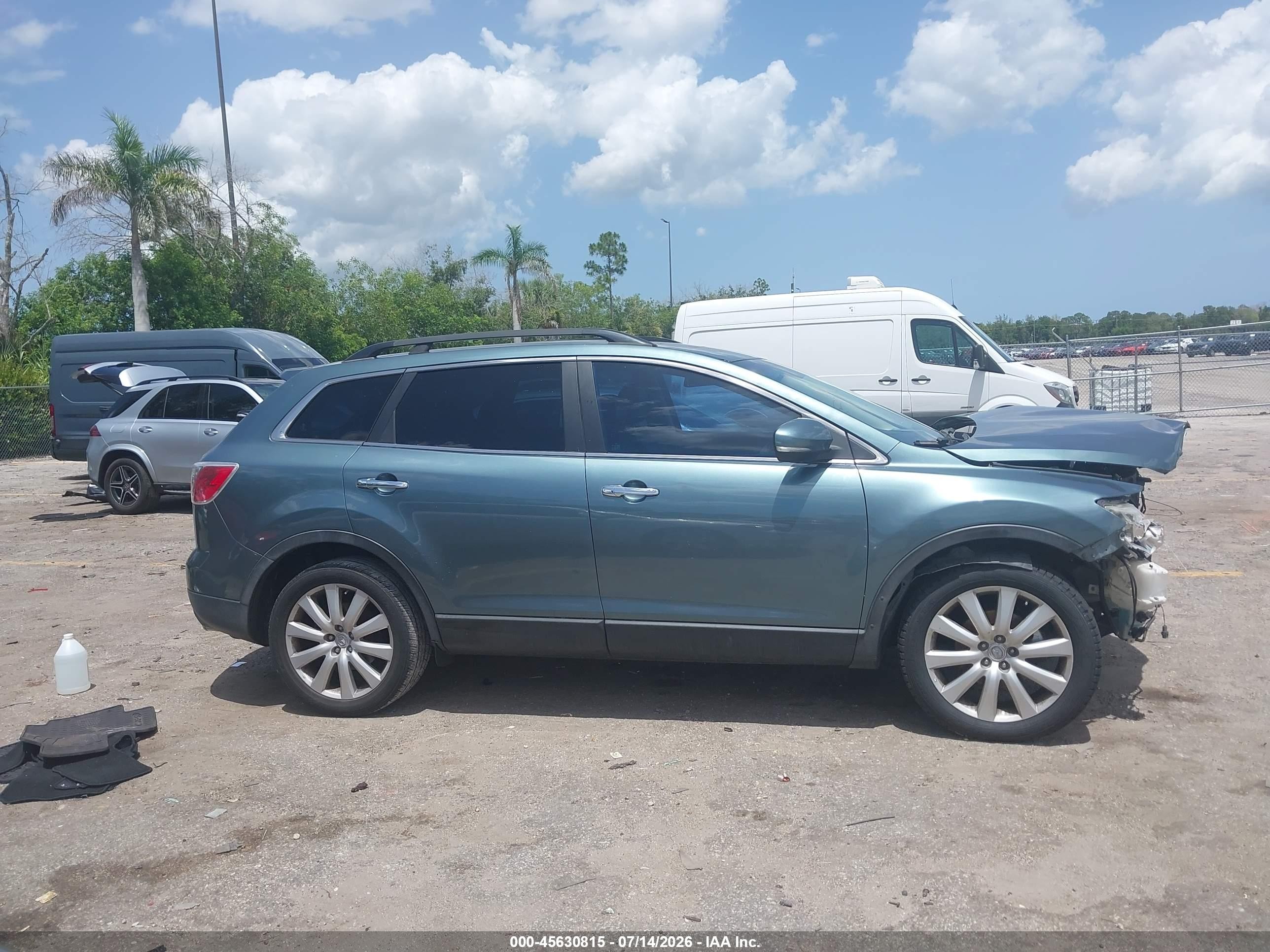 2010 Mazda Cx-9 Grand Touring Blue vin: JM3TB2MA0A0214033