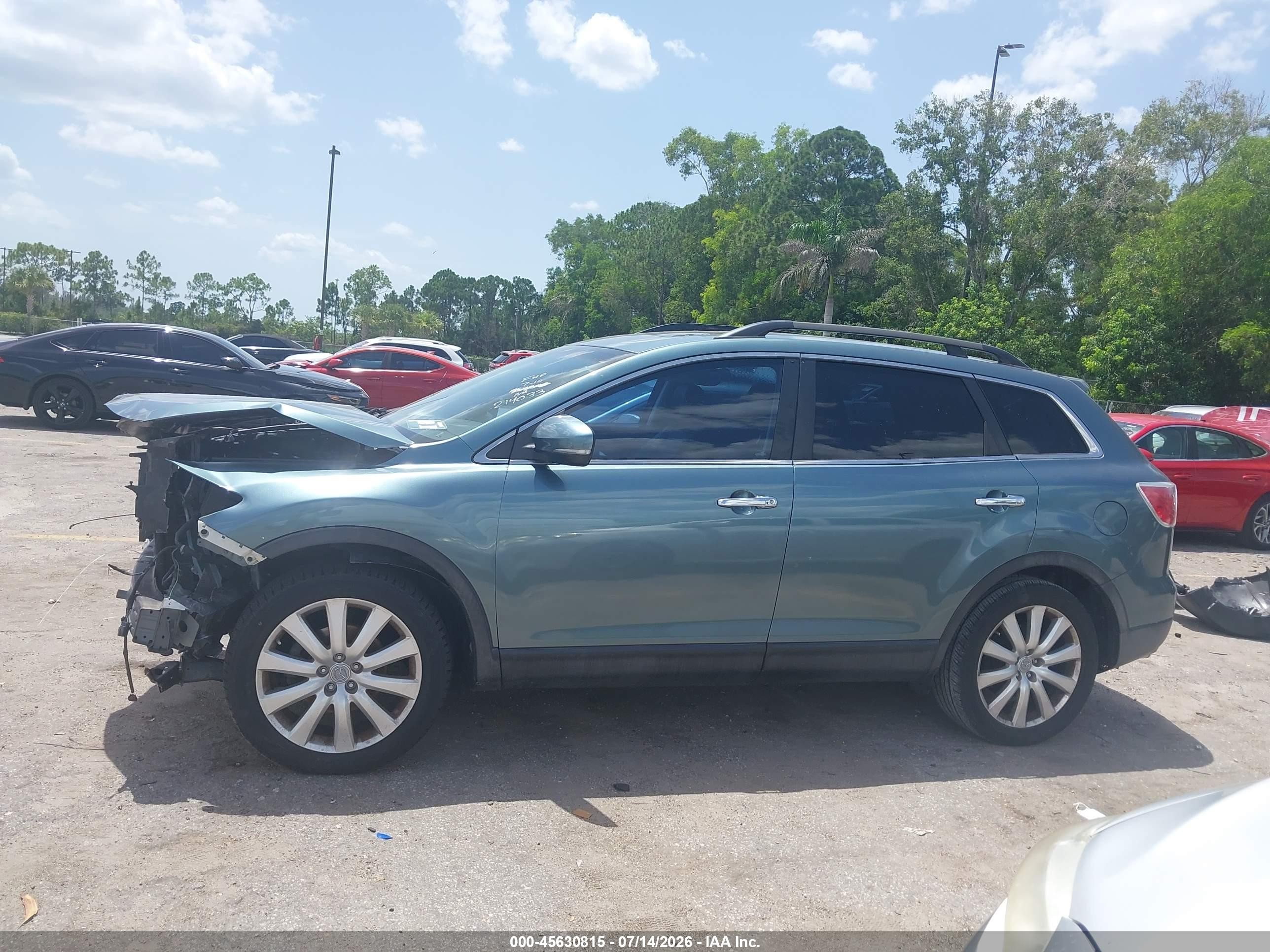 2010 Mazda Cx-9 Grand Touring Blue vin: JM3TB2MA0A0214033