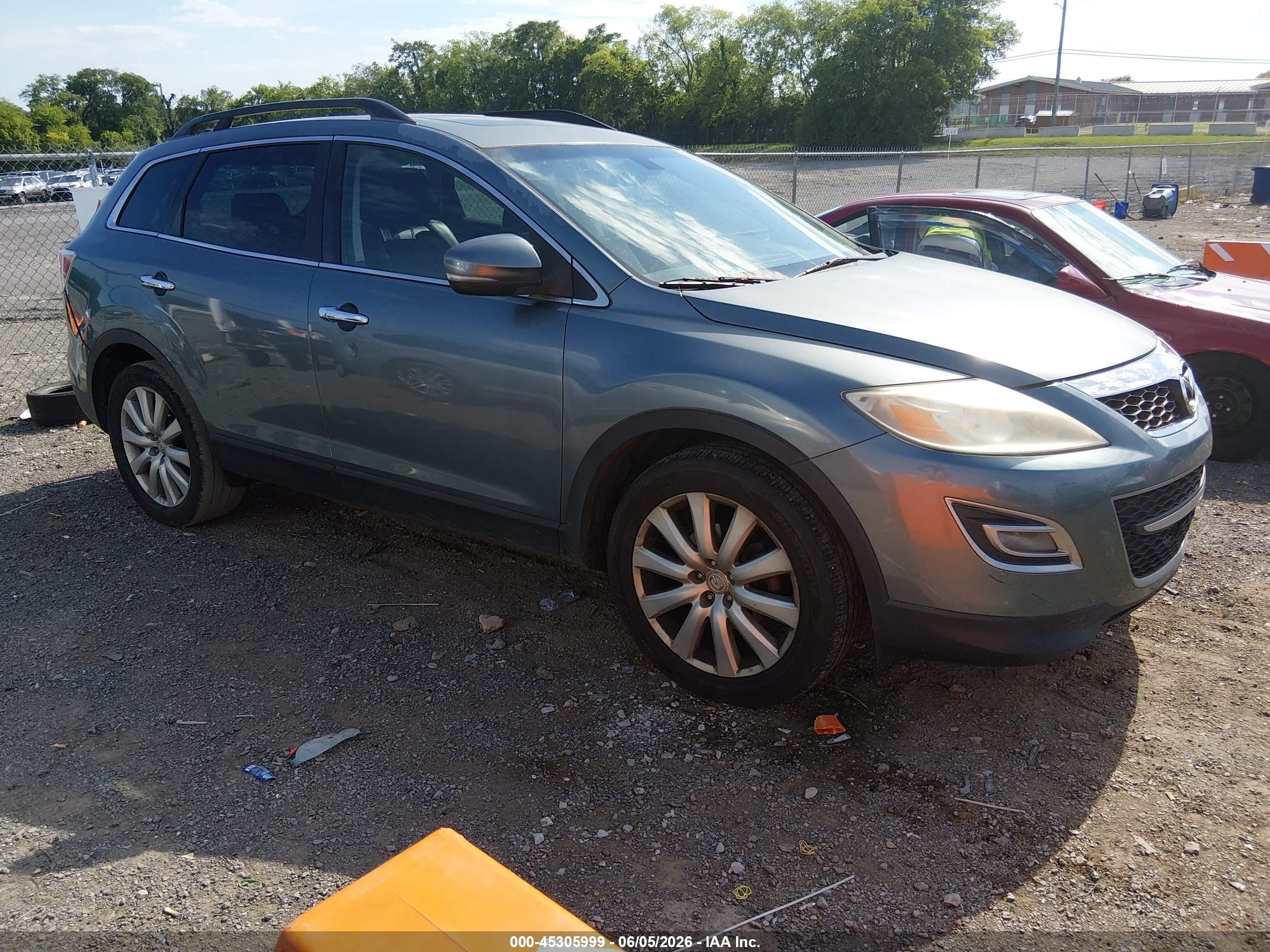 2010 Mazda Cx-9 Grand Touring Teal vin: JM3TB2MA0A0235769