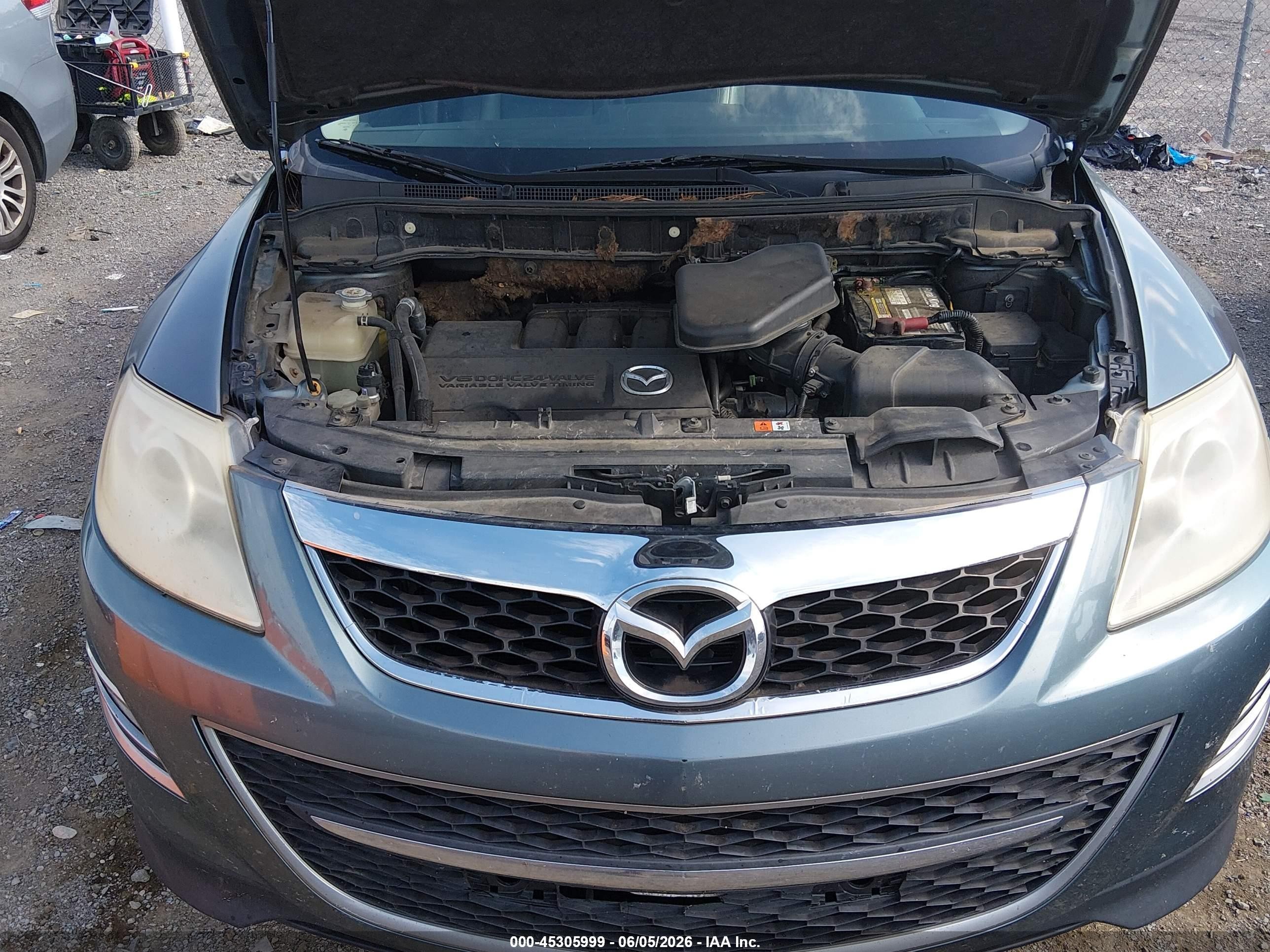 2010 Mazda Cx-9 Grand Touring Teal vin: JM3TB2MA0A0235769