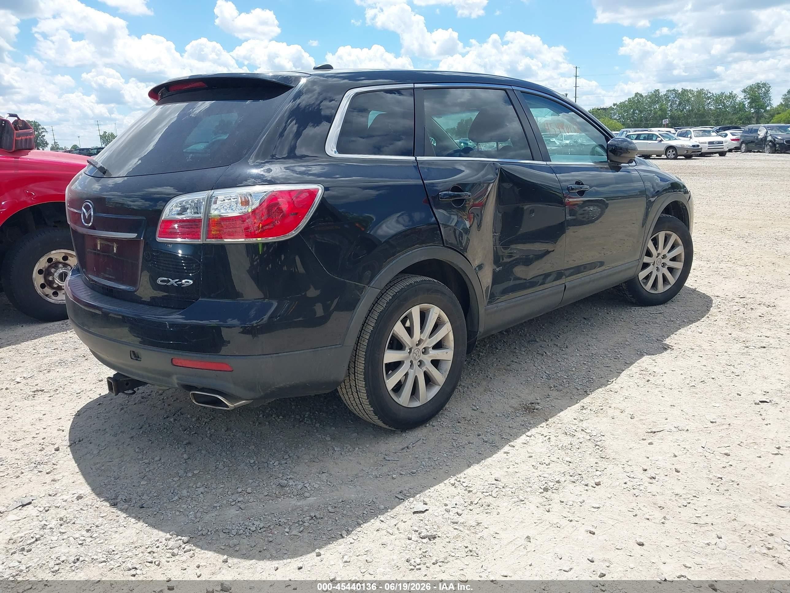 2010 Mazda Cx-9 Touring Black vin: JM3TB2MA1A0222870