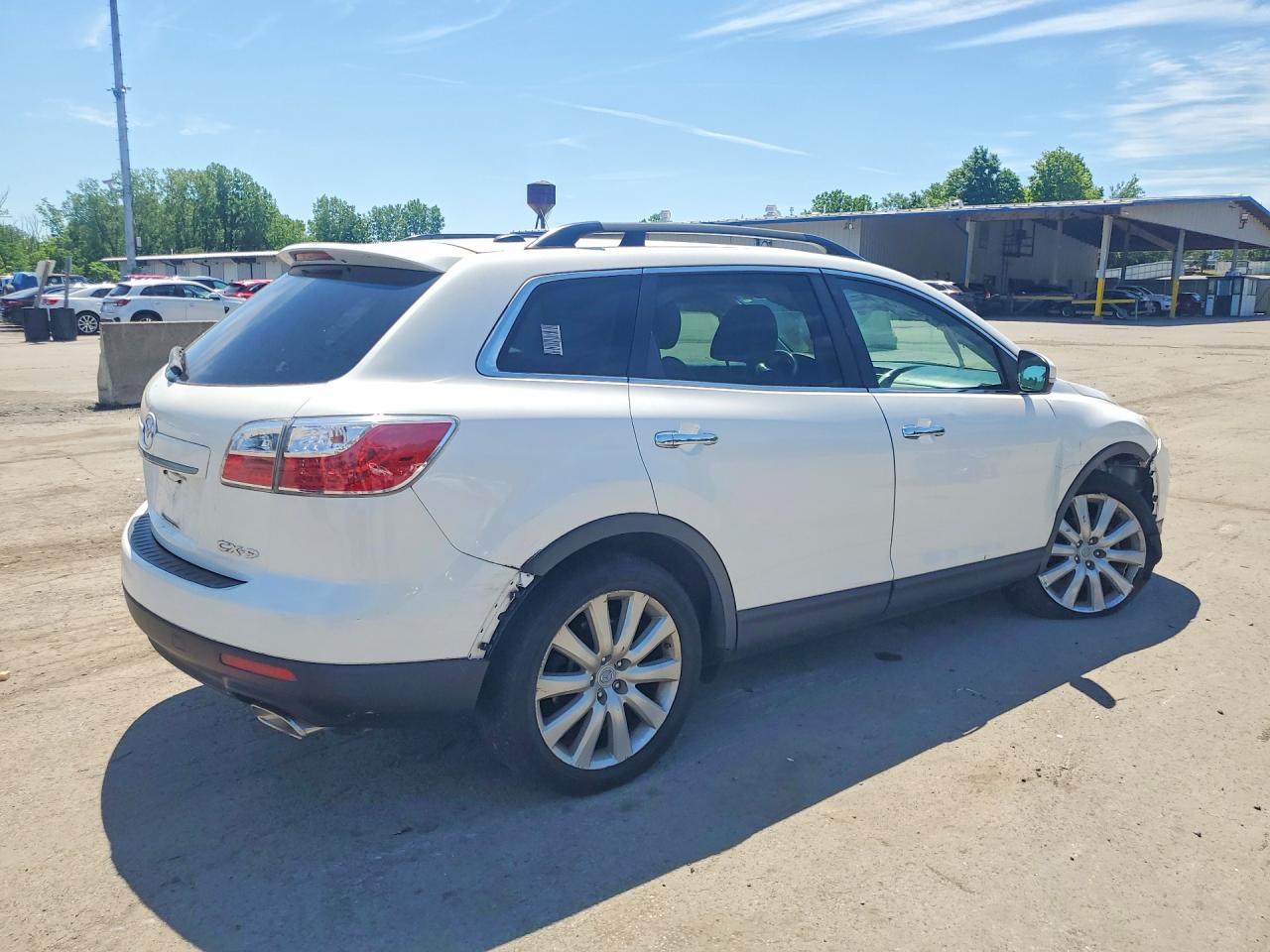 2010 Mazda Cx-9 White vin: JM3TB2MA3A0237631