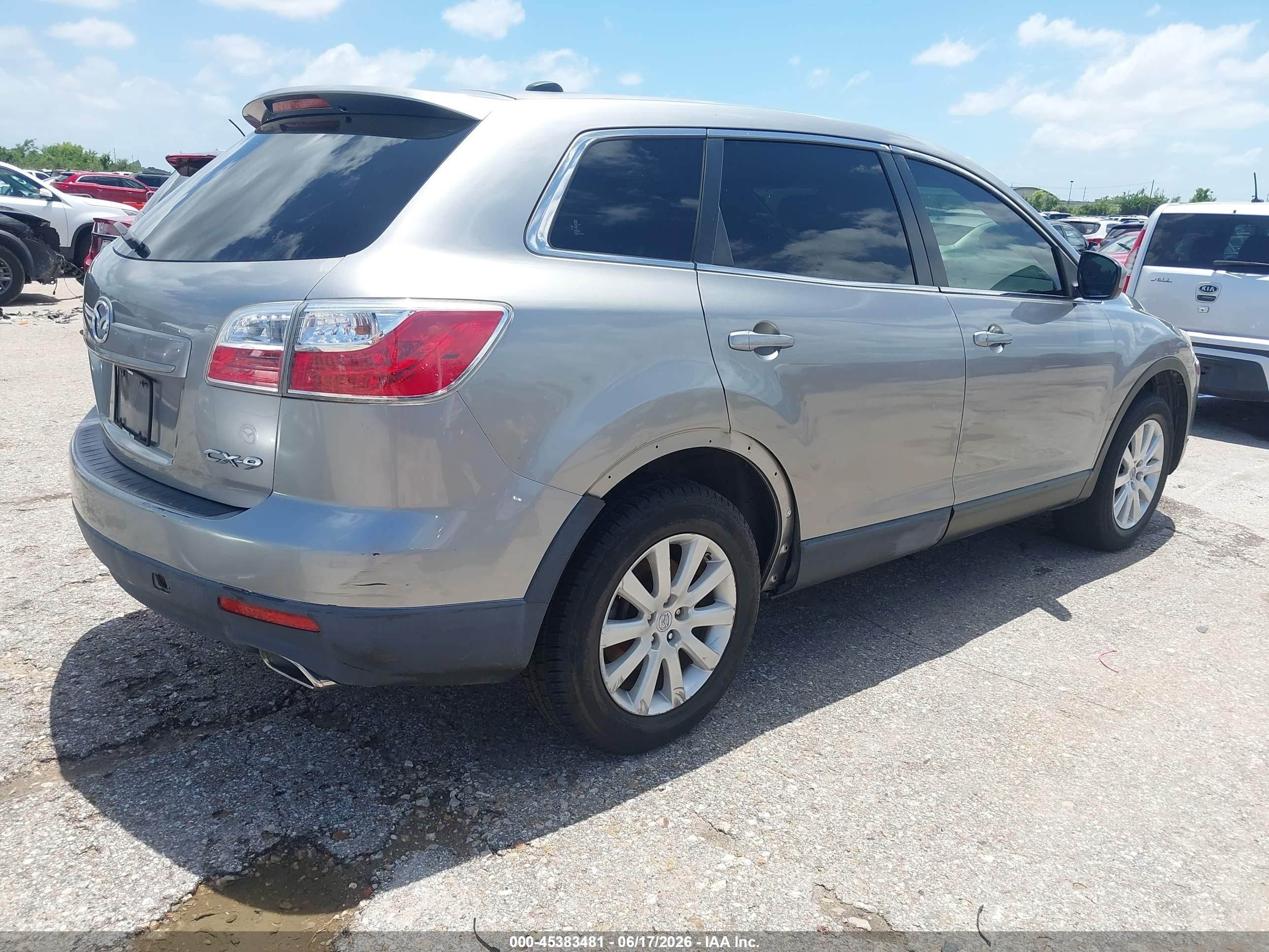 2010 Mazda Cx-9 Touring Silver vin: JM3TB2MA4A0232101
